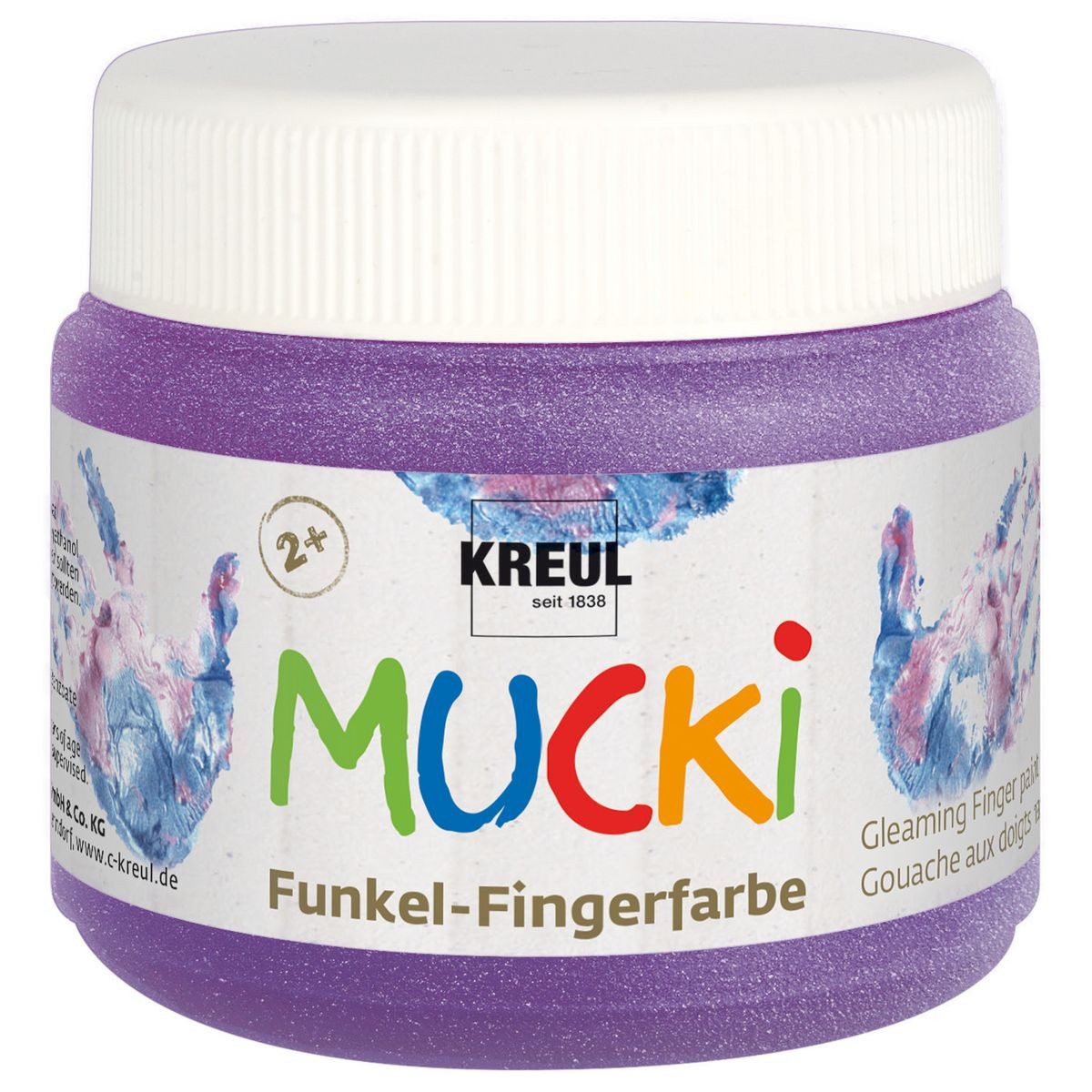 C. KREUL Fingerfarbe KREUL Fingerfarbe MUCKi Funkel zauber lila 150ml Dose