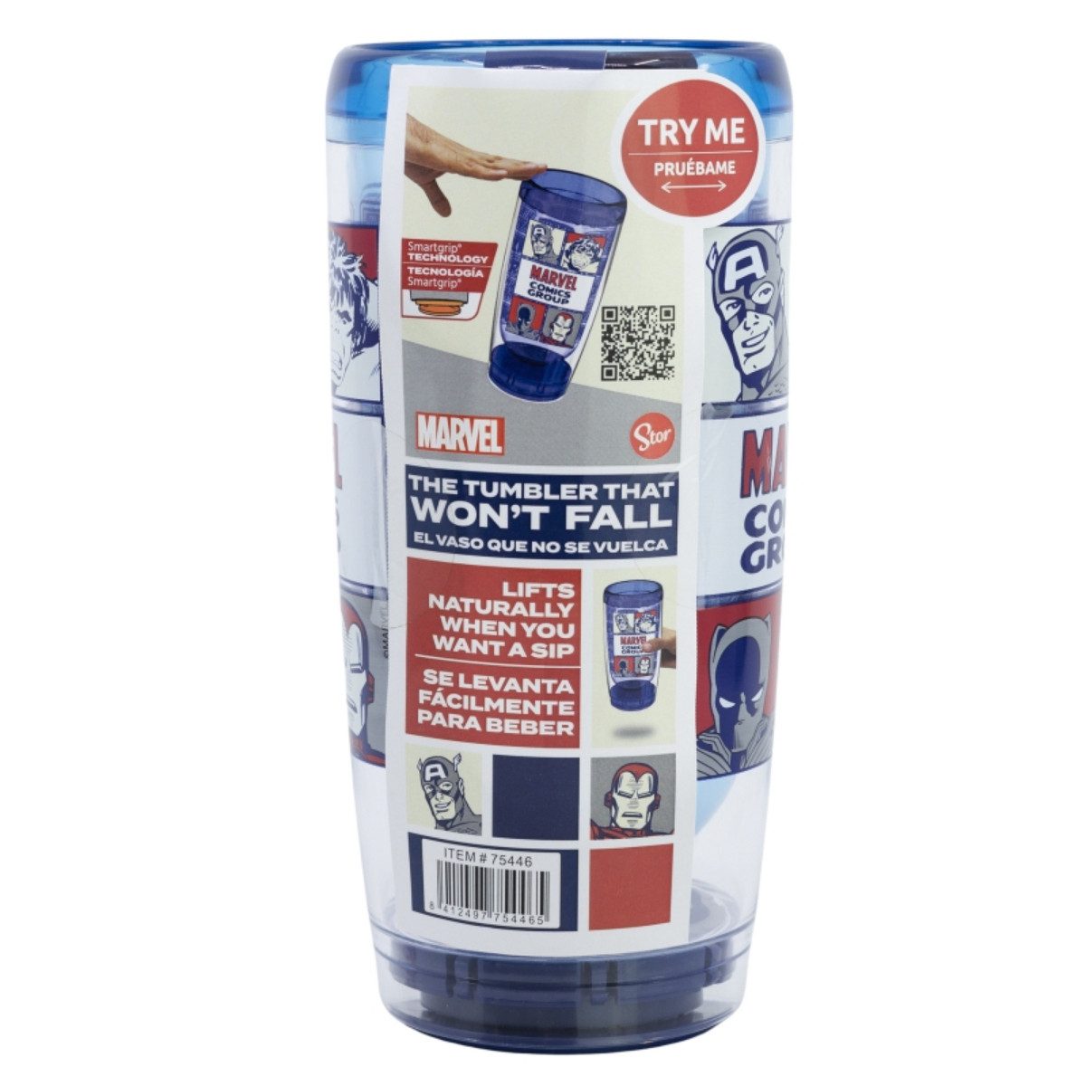 Storline Thermobecher Marvel Smartgrip 705 ml Doppelwandiger Thermo-Tumbler Anti-Kipp, Polystyrol