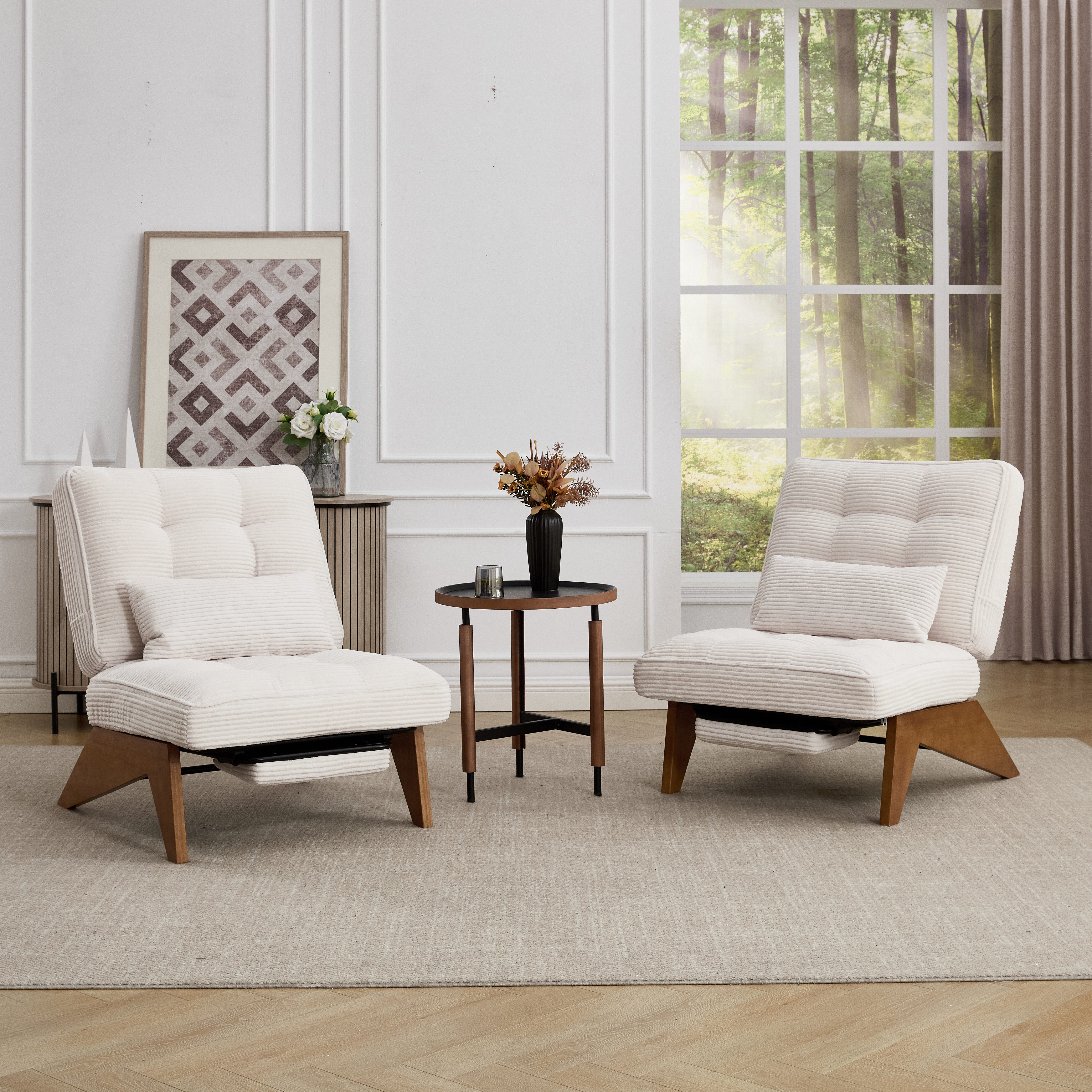 REDOM Loungesessel Verstellbarer Polsterstuhl (Relaxsessel mit Lendenkissen günstig online kaufen