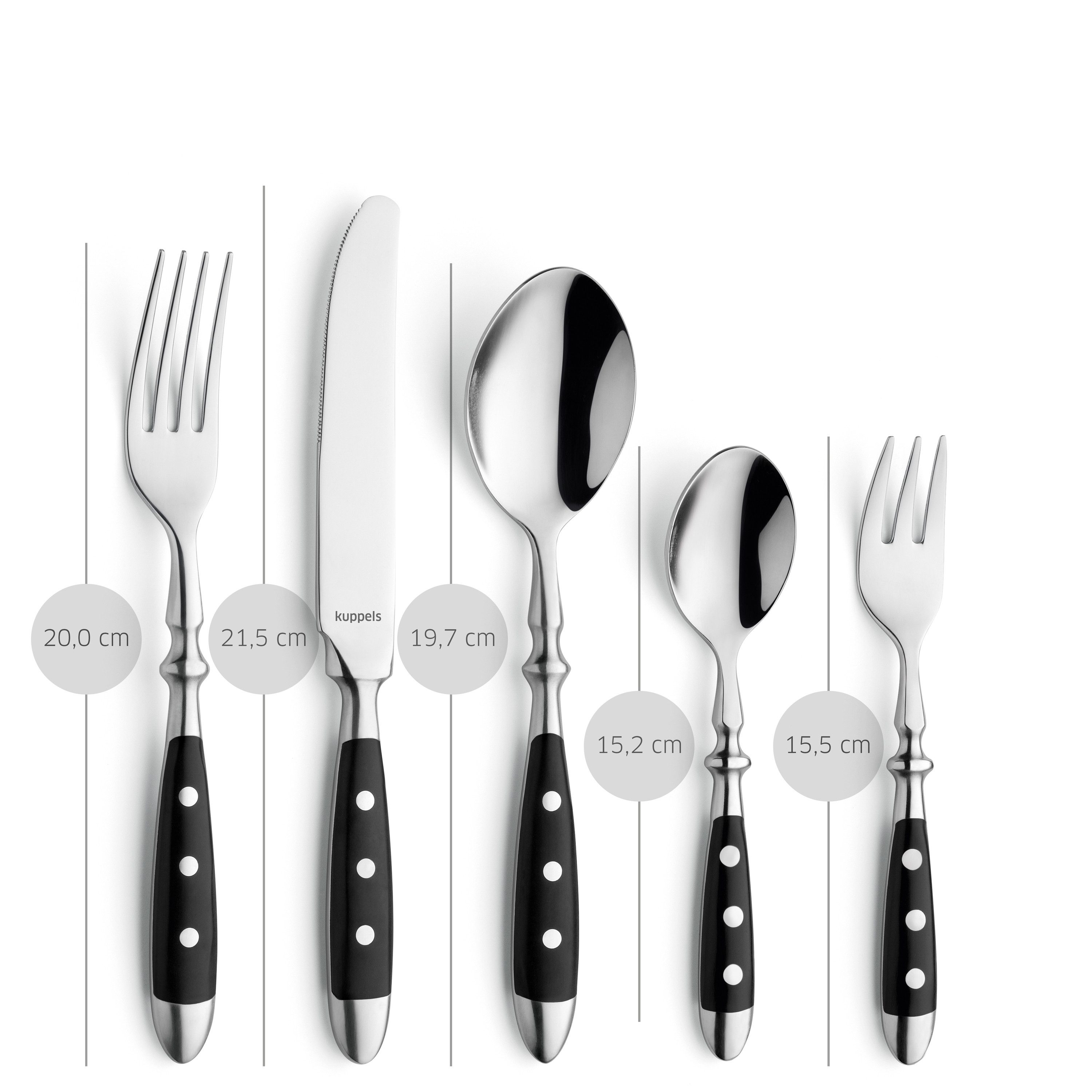 Kuppels Besteck-Set COUNTRY (30-tlg), 6 Personen, Edelstahl Rostfrei 18/0, spülmaschinenfest – Bild 4 von 5