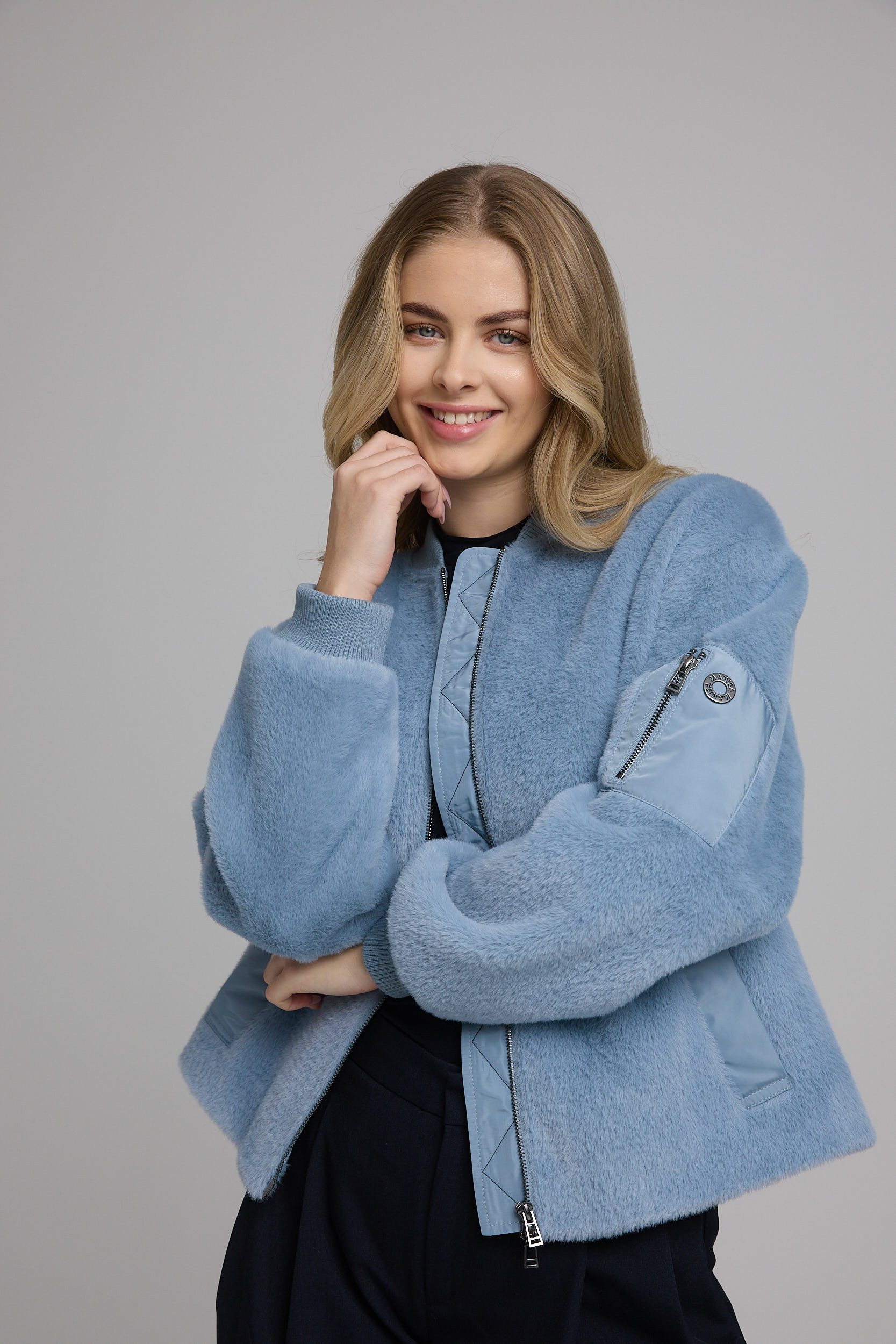 Manisa Kurzjacke Fakefurblouson günstig online kaufen