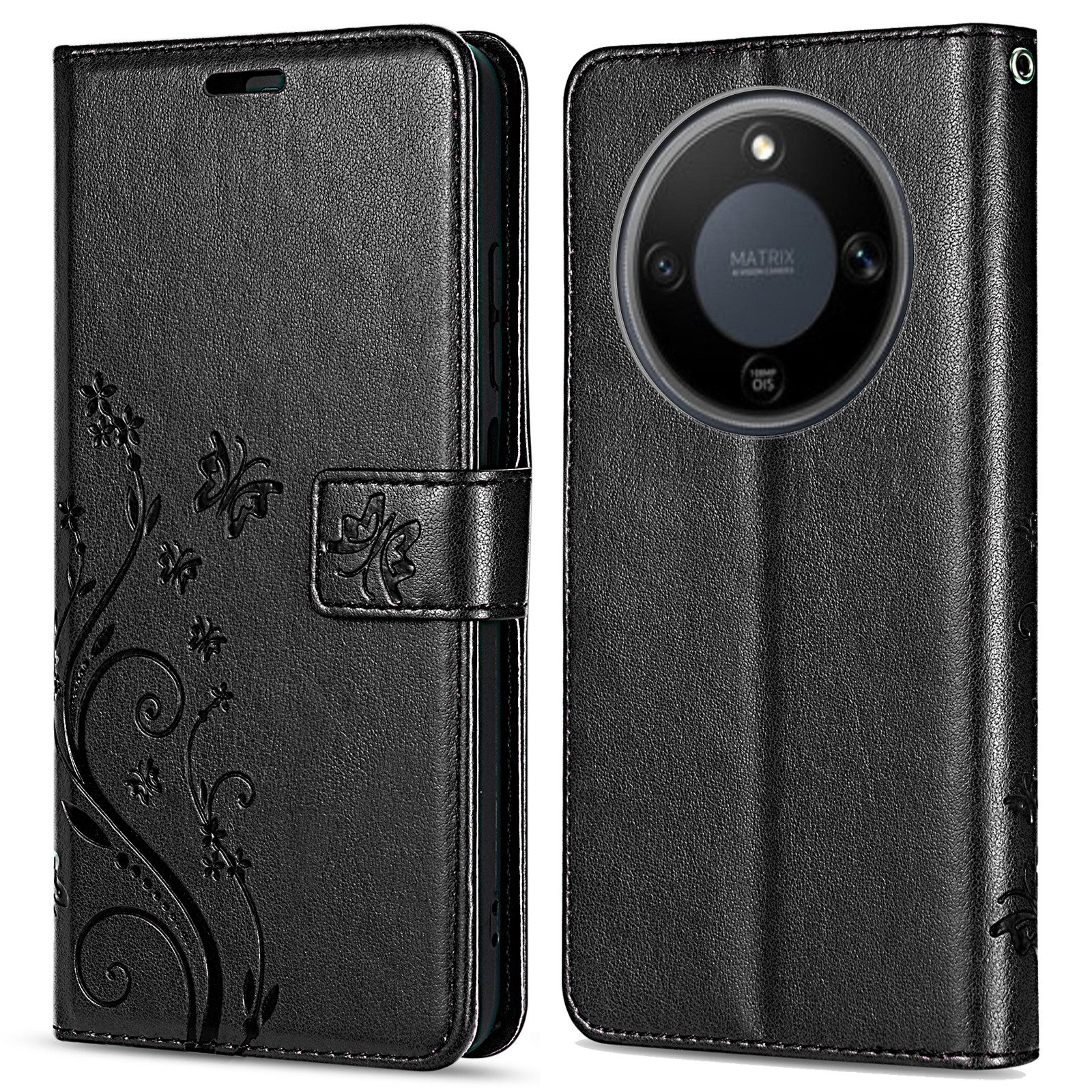 betterfon Handyhülle für Honor Magic 8 Lite Hülle Klapphülle Wallet Case Flip Cover Tasche, Klapptasche mit Magnetverschluss 3 Kartenfächer & Standfunktion – Bild 4 von 5