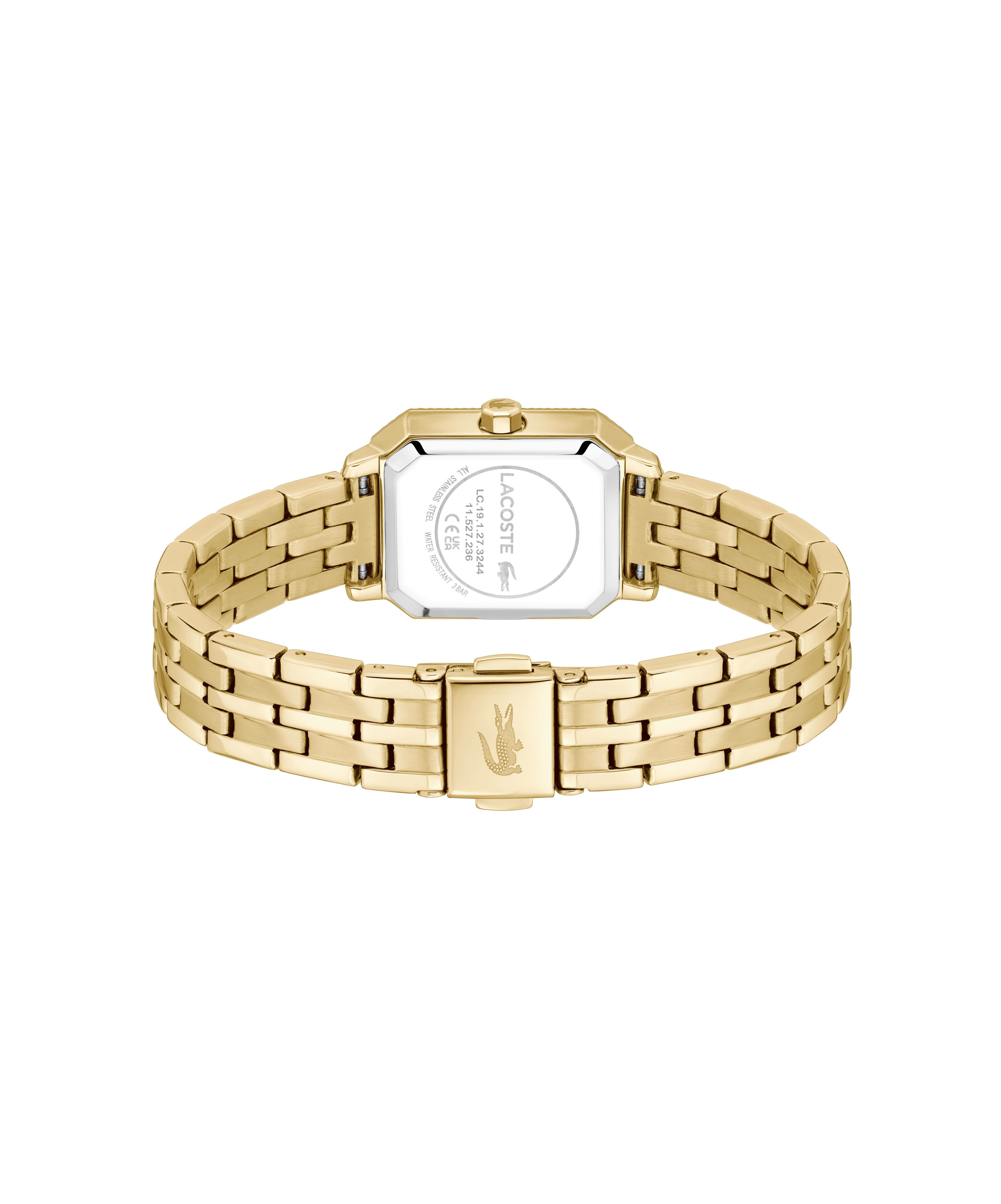 Lacoste Quarzuhr LACOSTE PARISIENNE 2001517, Armbanduhr, Damenuhr, Edelstahlarmband, analog, Glaskristalle