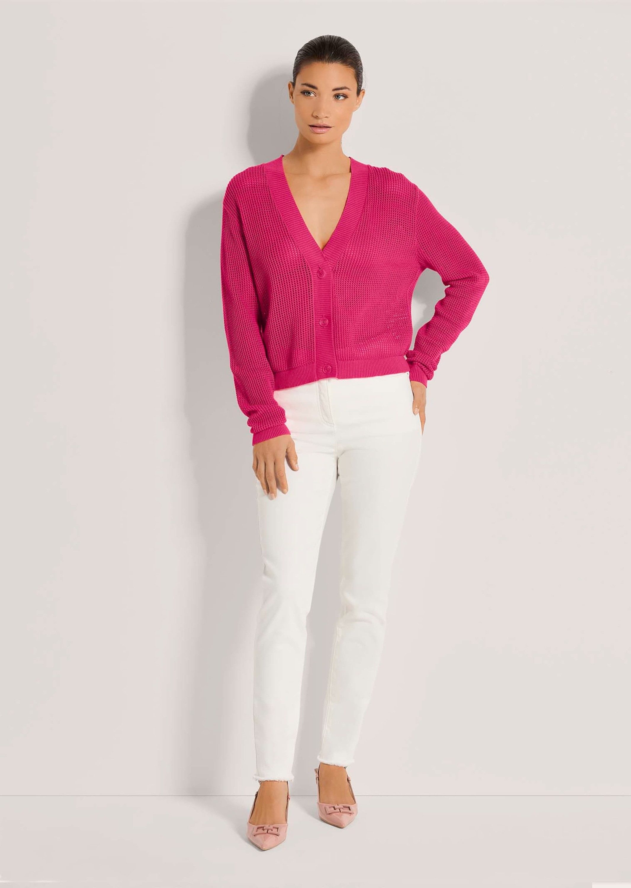 MADELEINE Strickjacke Kurze Ajour-Strickjacke günstig online kaufen