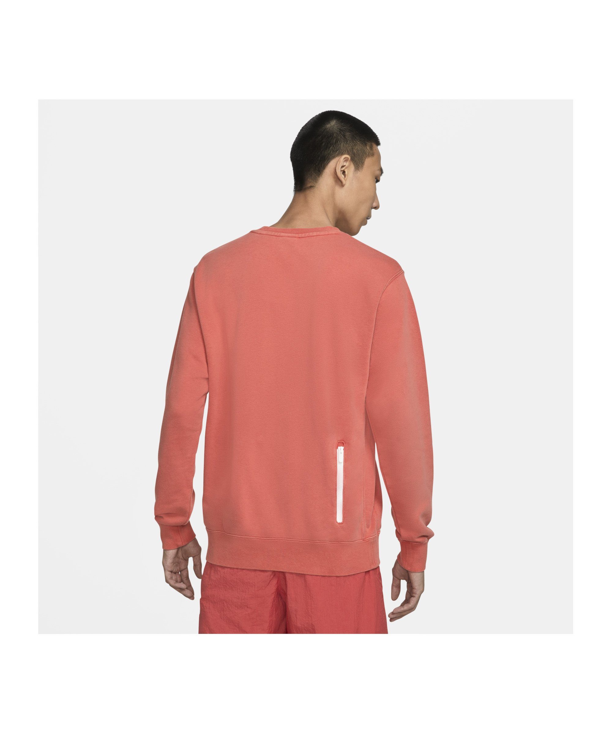 Sweatshirt rot Crew Essentials+ Sportswear Terry Nike Sweatshirt French