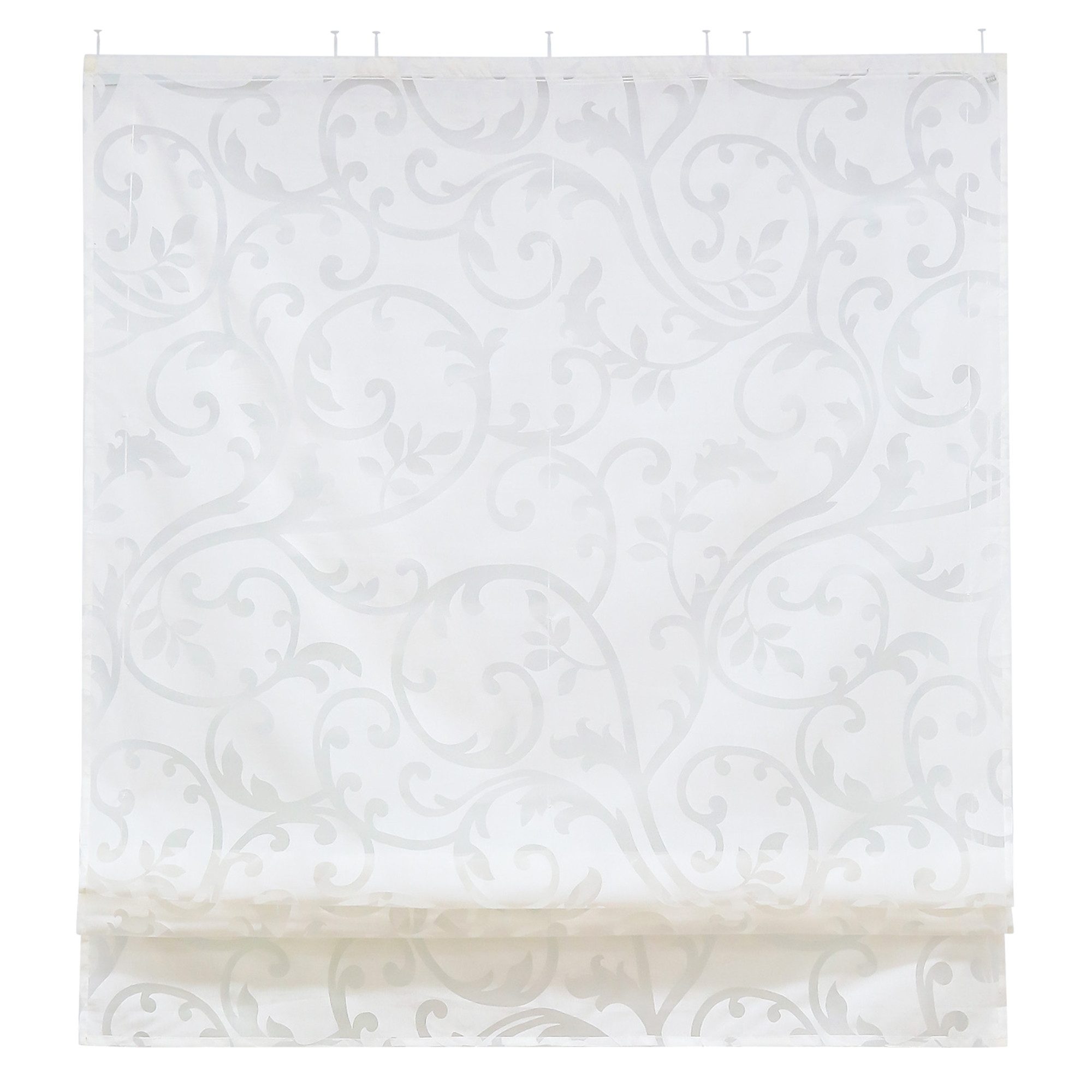 Joyswahl Raffrollo, mit Klettband, Wohnzimmer Raffgardine Ausbrenner Gardin günstig online kaufen