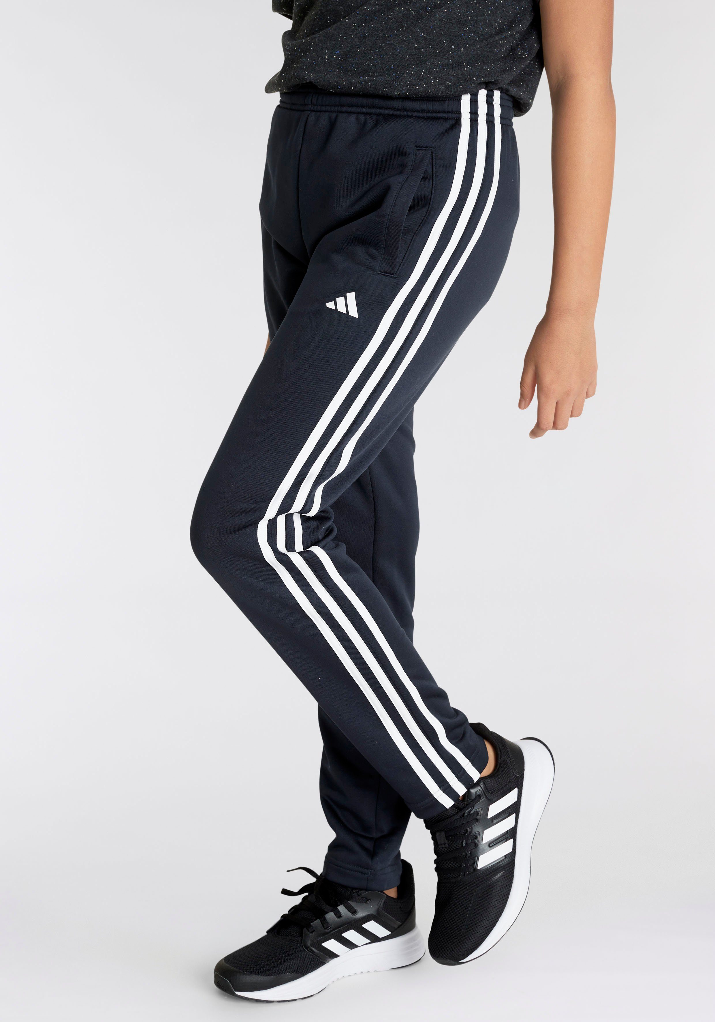 adidas AEROREADY Legend / Sportswear Ink Sporthose TRAIN HOSE White 3STREIFEN REGULARFIT ESSENTIALS (1-tlg)