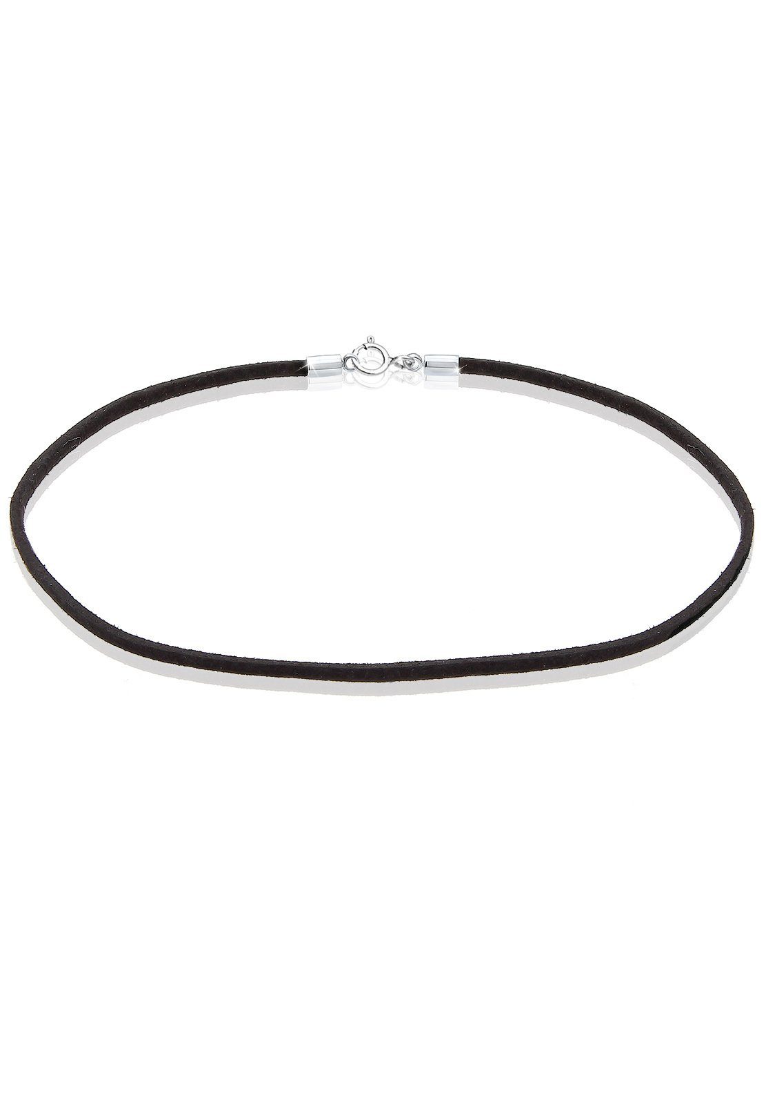 Elli Choker Basic Trend Blogger Choker Velour 925 Silber