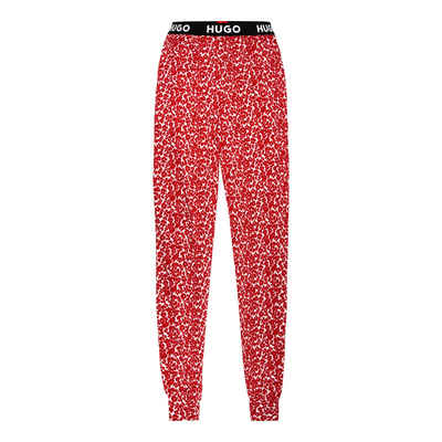 HUGO Pyjamahose Unite Pants Printed mit sichtbarem Bund mit Marken-Logos