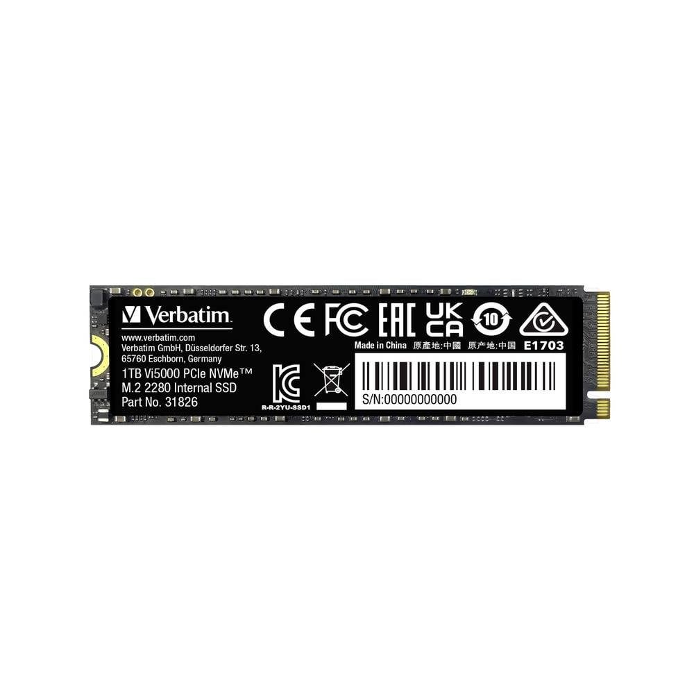 Verbatim Interne M.2 PCIe NVMe SSD 2280 SSHD-Hybrid-Festplatte, NVMe (NVM Express)