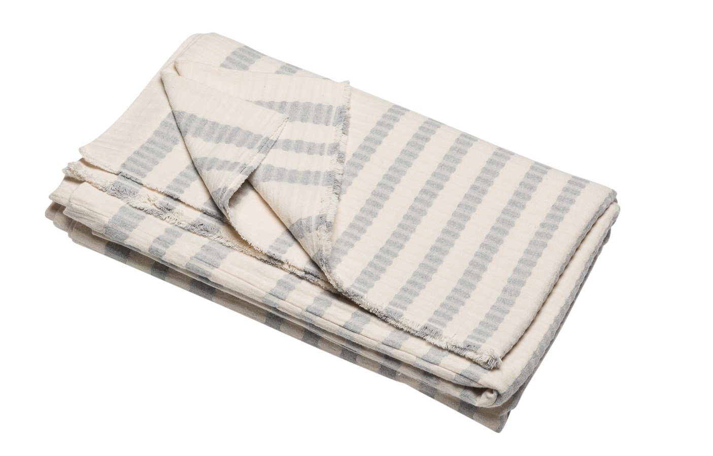 DAVID FUSSENEGGER Bettüberwurf Riva 'Rippen' 210 x 220 cm