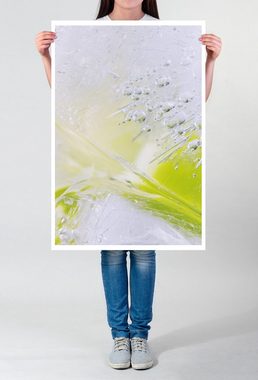 Sinus Art Poster Künstlerische Fotografie 60x90cm Poster Eiswürfel in Detailaufnahme