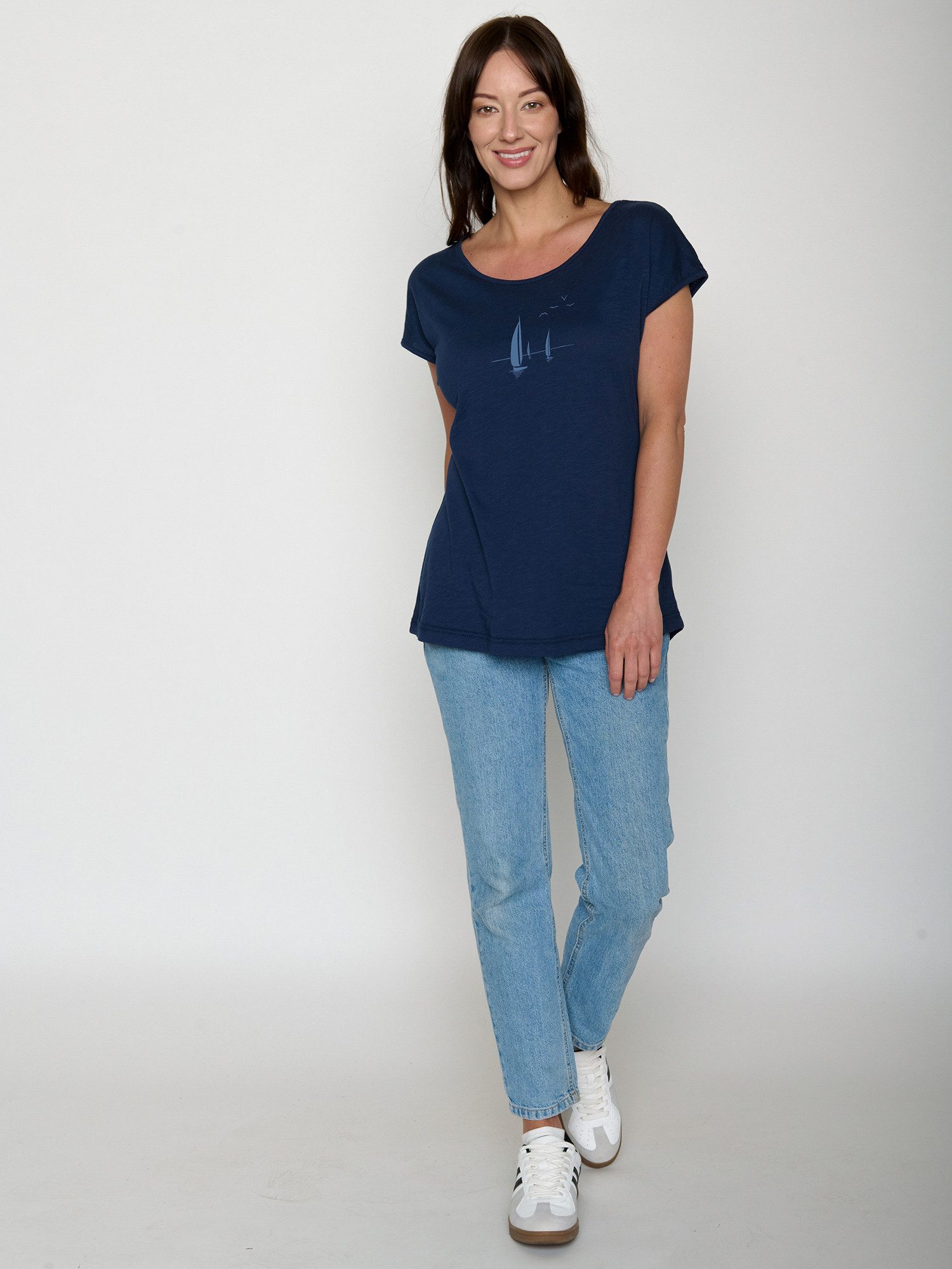 GreenBomb T-Shirt Cool Sailling Vessel (1-tlg) Rundhalsausschnitt, Bio-Baumwolle, GOTS Zertifiziert