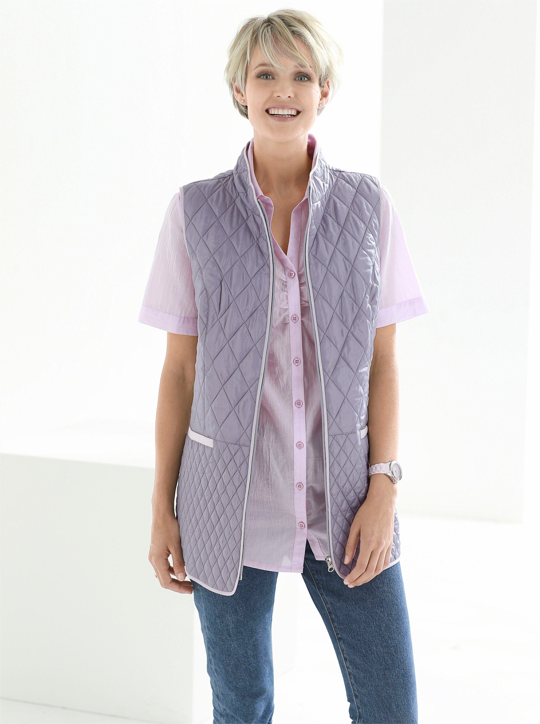 Sieh an! Jerseyweste Steppweste . günstig online kaufen