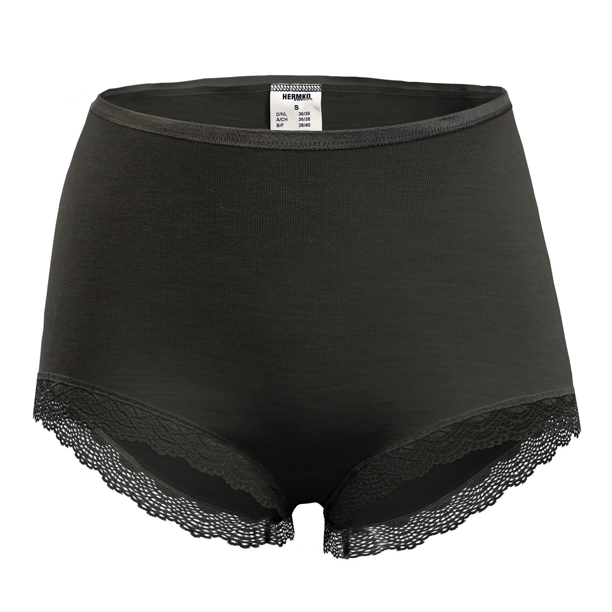 HERMKO Panty 4079050 Merinowolle/Tencel mit schöner Spitze hergestellt in E günstig online kaufen