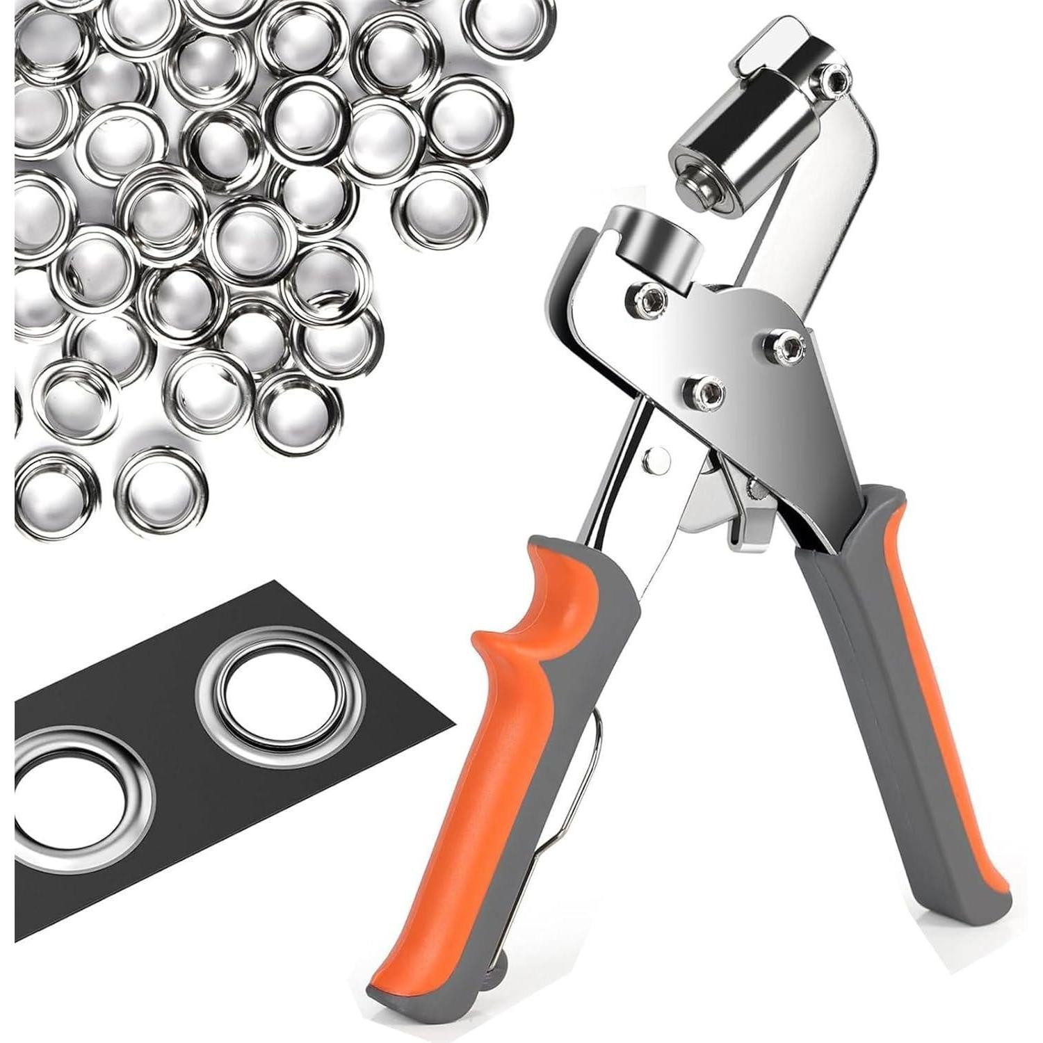 LuxusKollektion Ösenzange Ösenzange Profi mit 300 Ösen Ø 10mm für Planen Stoffe Magnetische