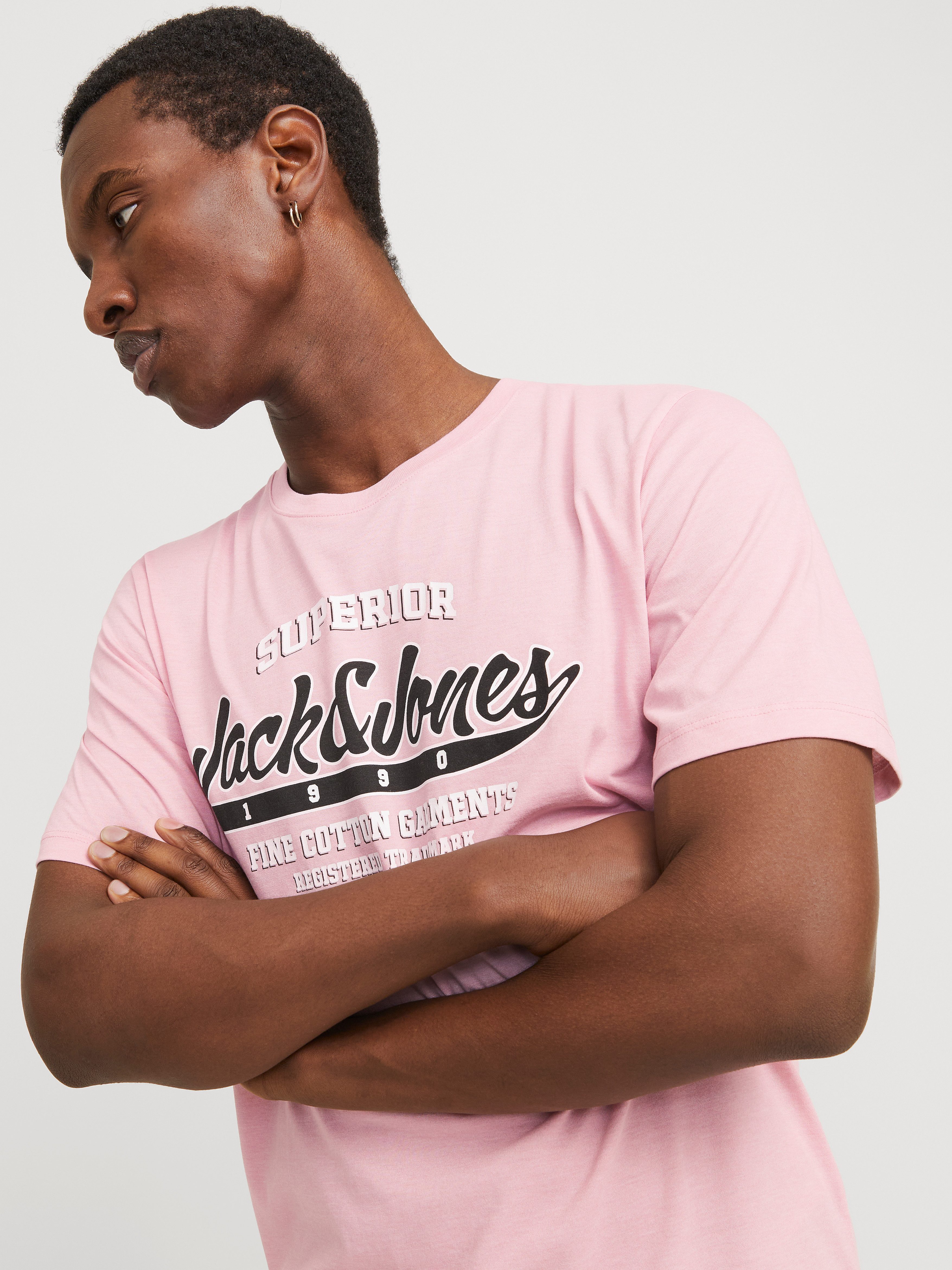 Jack & Jones Rundhalsshirt JJELOGO TEE SS O-NECK 2 COL SS25 SN mit Logo Pri günstig online kaufen