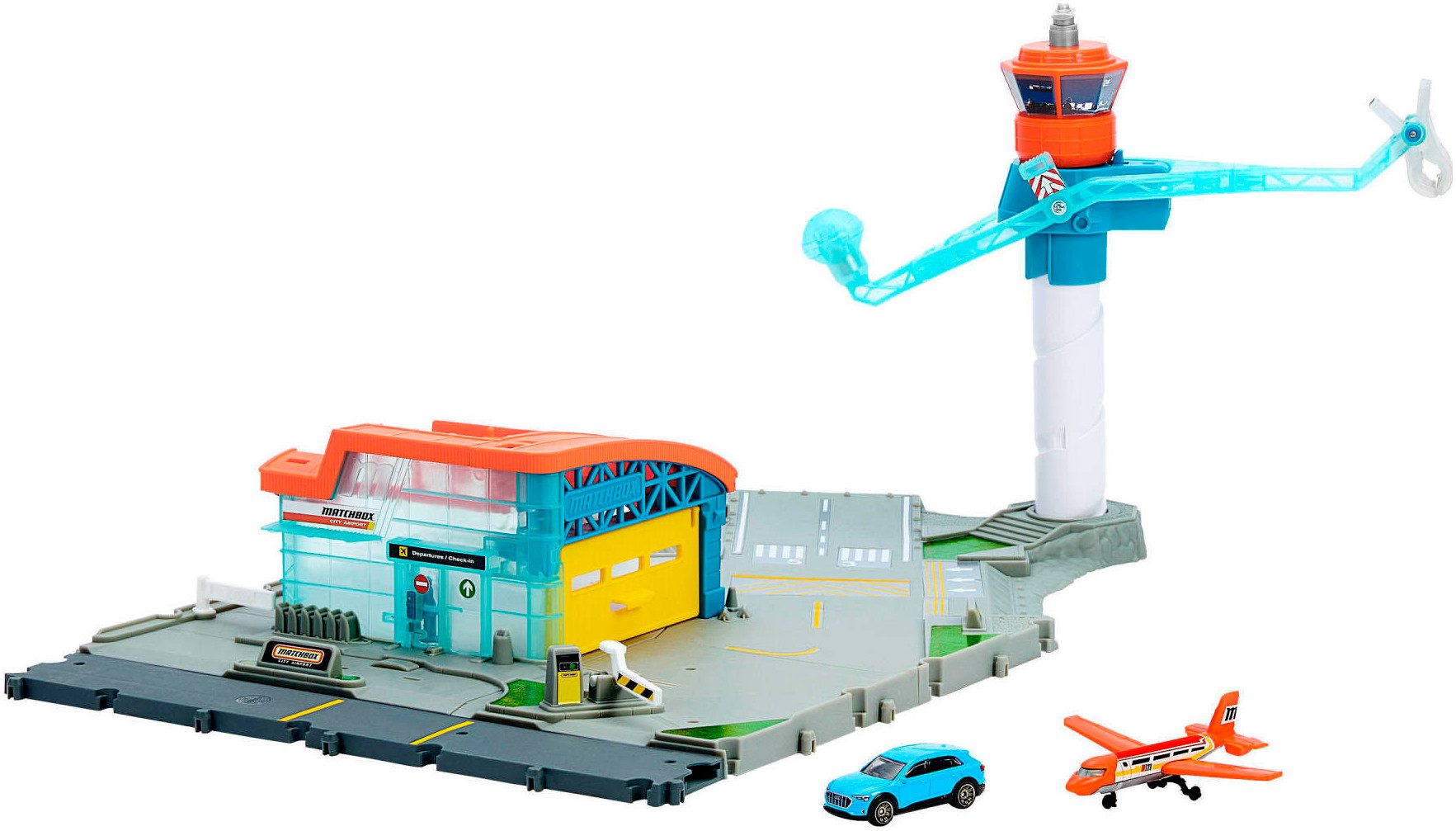 MATCHBOX Spielwelt Matchbox Abenteuer Flughafen, mit Funktionen