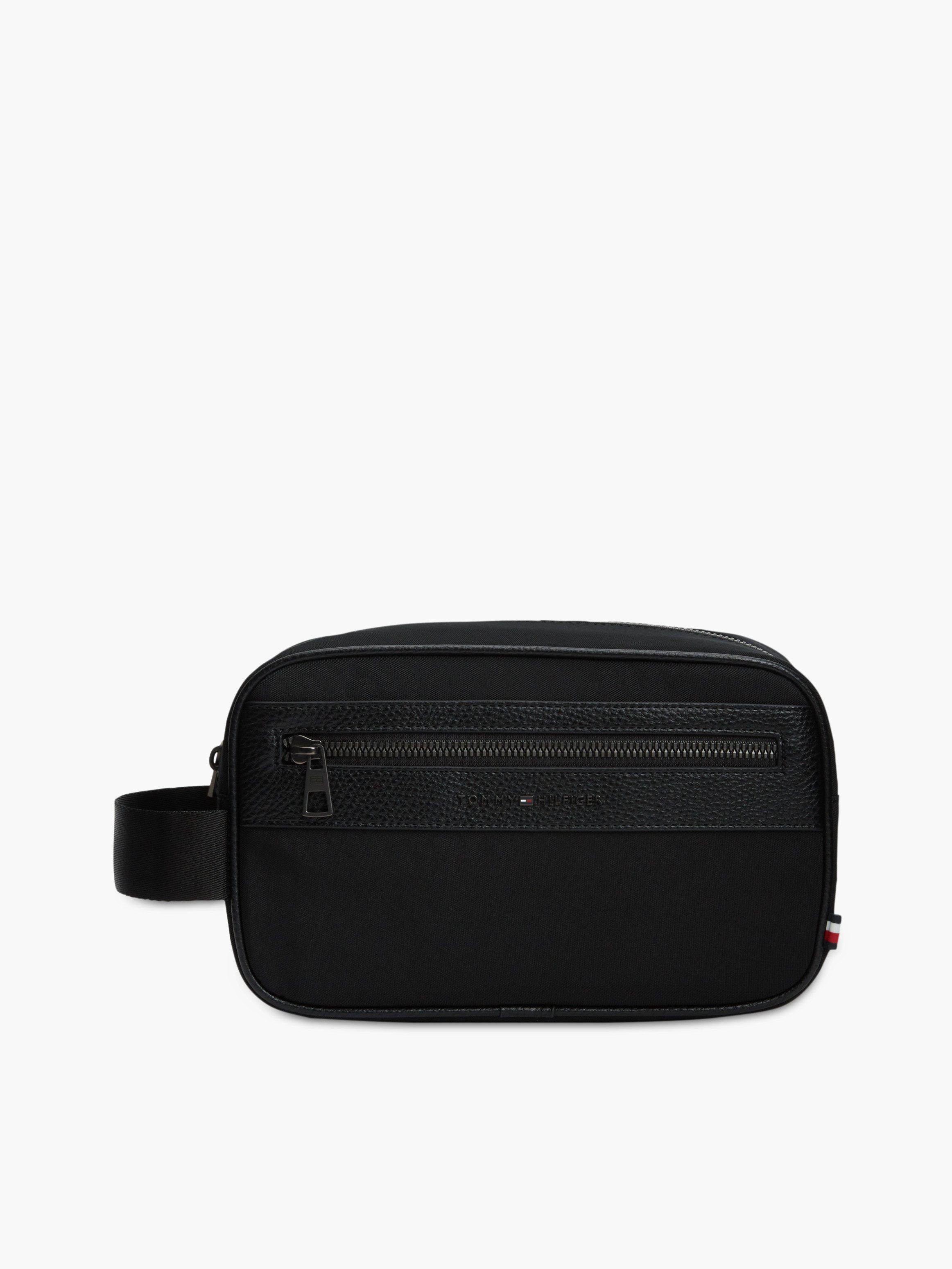Tommy Hilfiger Kulturbeutel TH REPREVE WASHBAG, Unisex Kulturtasche, Waschbeutel, Minibag mit Logoschriftzug