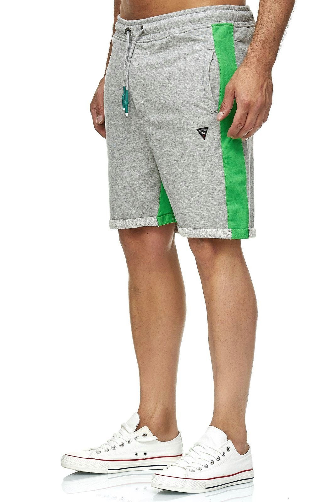 Shorts mit bequemem grau, Rusty Neal Tragekomfort grün