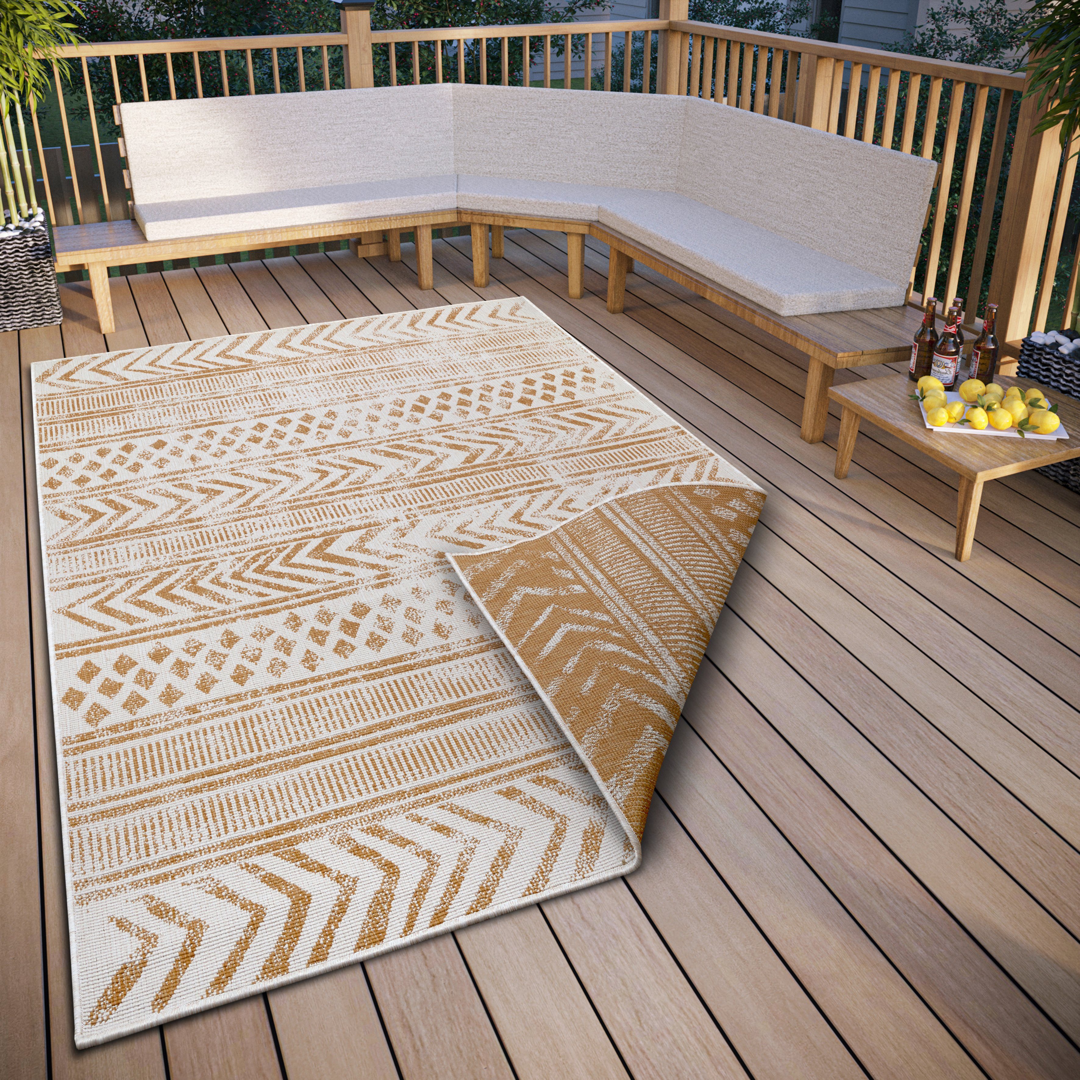 HANSE Home Teppich »BIRI Wendeteppich«, rechteckig, 5 mm Höhe, In-& Outdoor günstig online kaufen