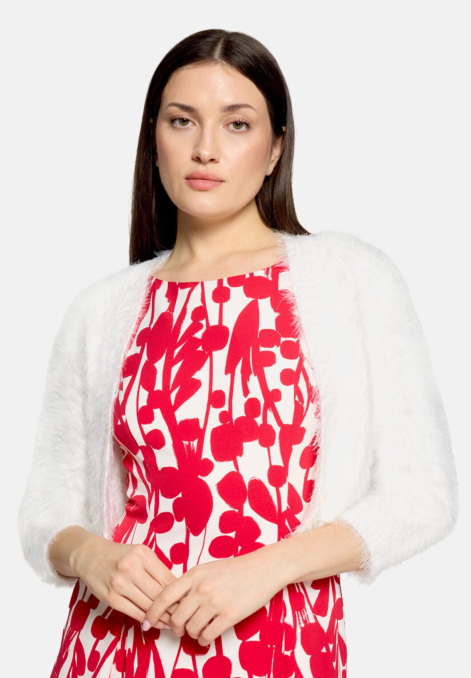 Vera Mont Strickjacke Damen mit Struktur (1-tlg) Struktur