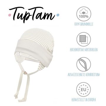 TupTam Erstlingsmütze TupTam Baby Erstlingsmütze mit Ohrenklappen 2er Pack