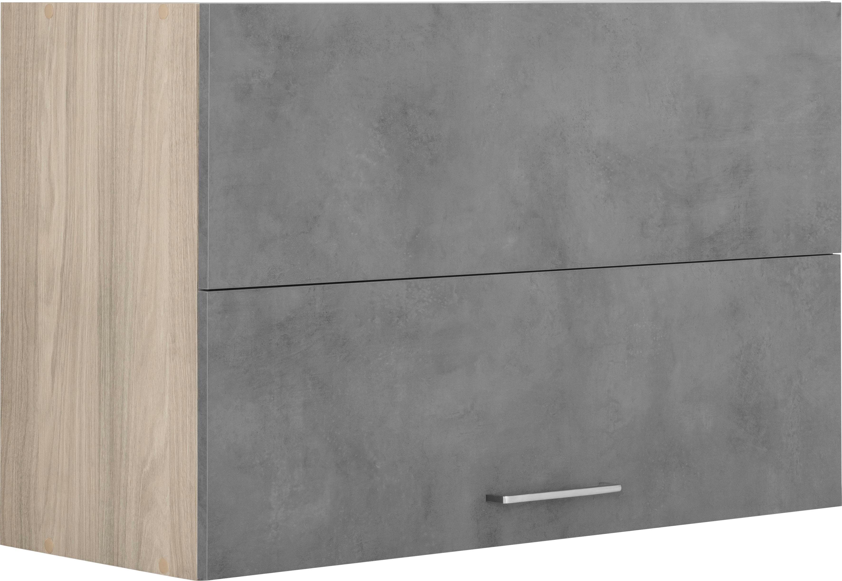 wiho Küchen Faltlifthängeschrank Zell cm eichefarben 90 beton/satin Breite