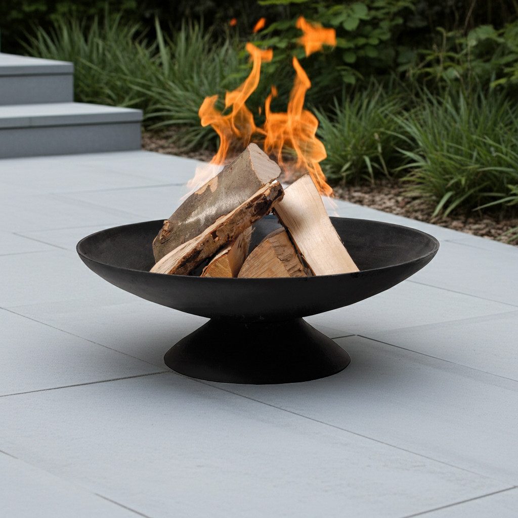 Jet-Line Feuerschale Feuerschale Indio schwarz 60 cm Garten Grill Outdo – Bild 3 von 5