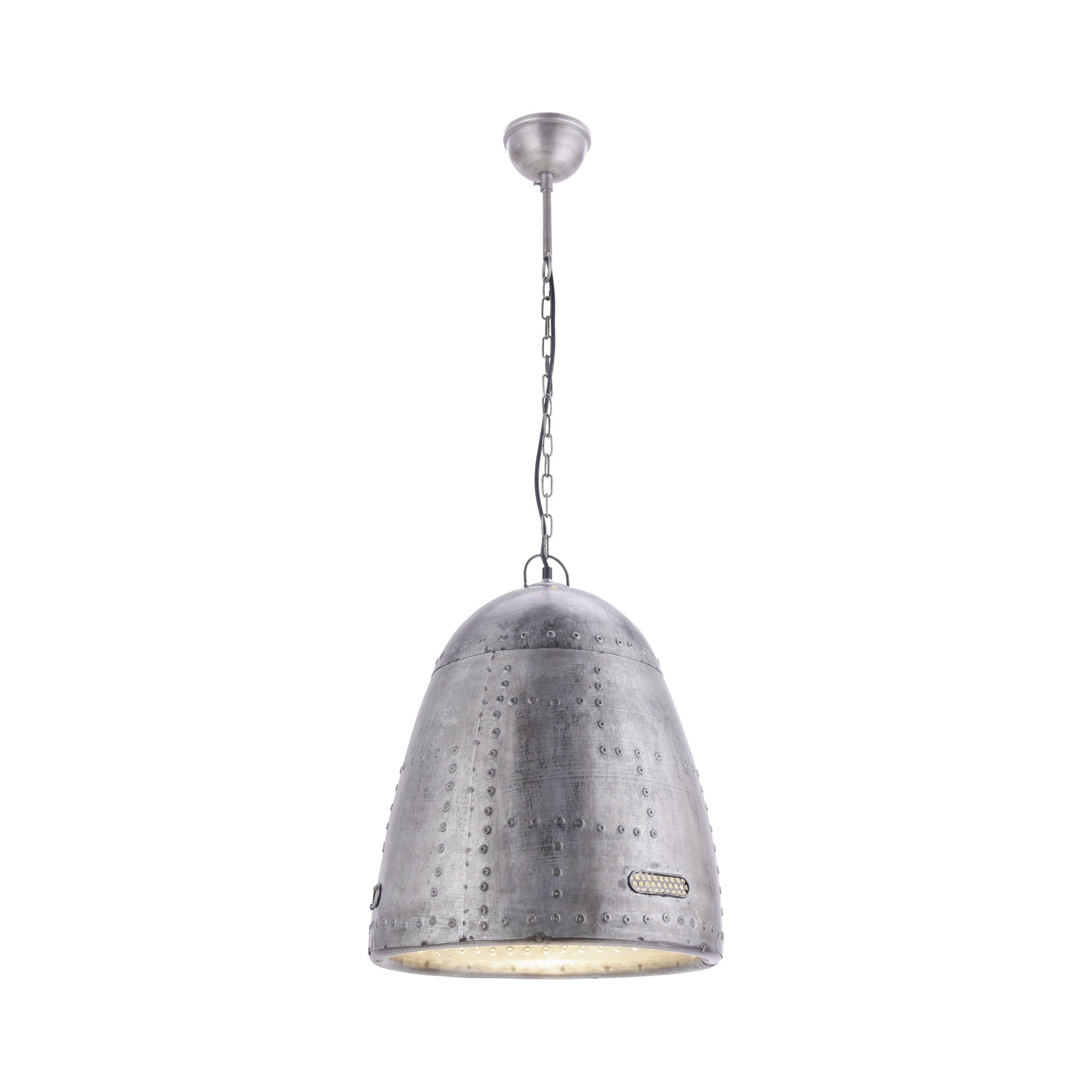 LeuchtenDirekt LED Pendelleuchte Pendelleuchte SAMIA 1-flammig,  Lampenschirm aus Eisen, Leuchtmittel (E27) frei wählbar, für individuelle  Gestaltung