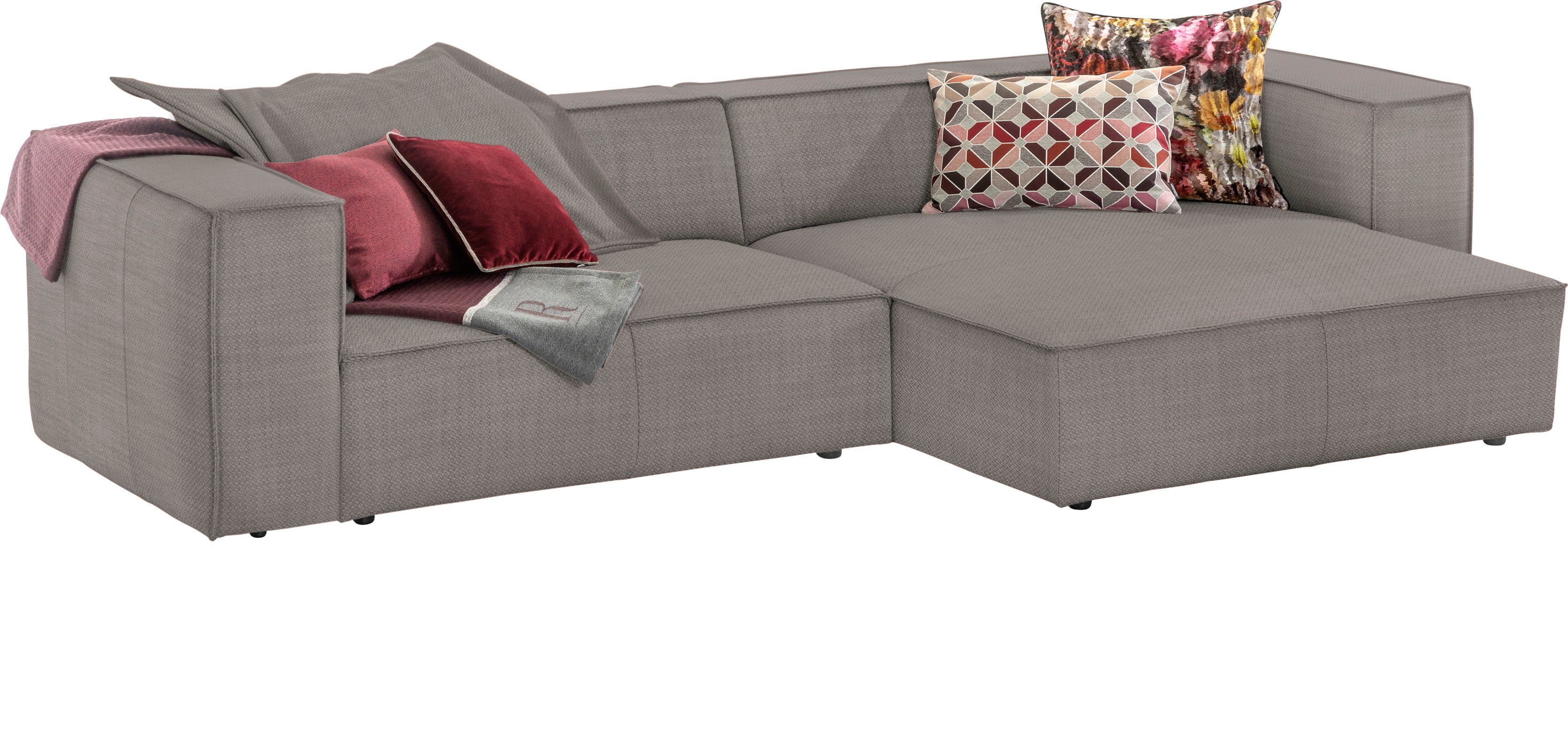 Federkern eleganter Ecksofa W.SCHILLIG mit mit around-the-block, Biese,