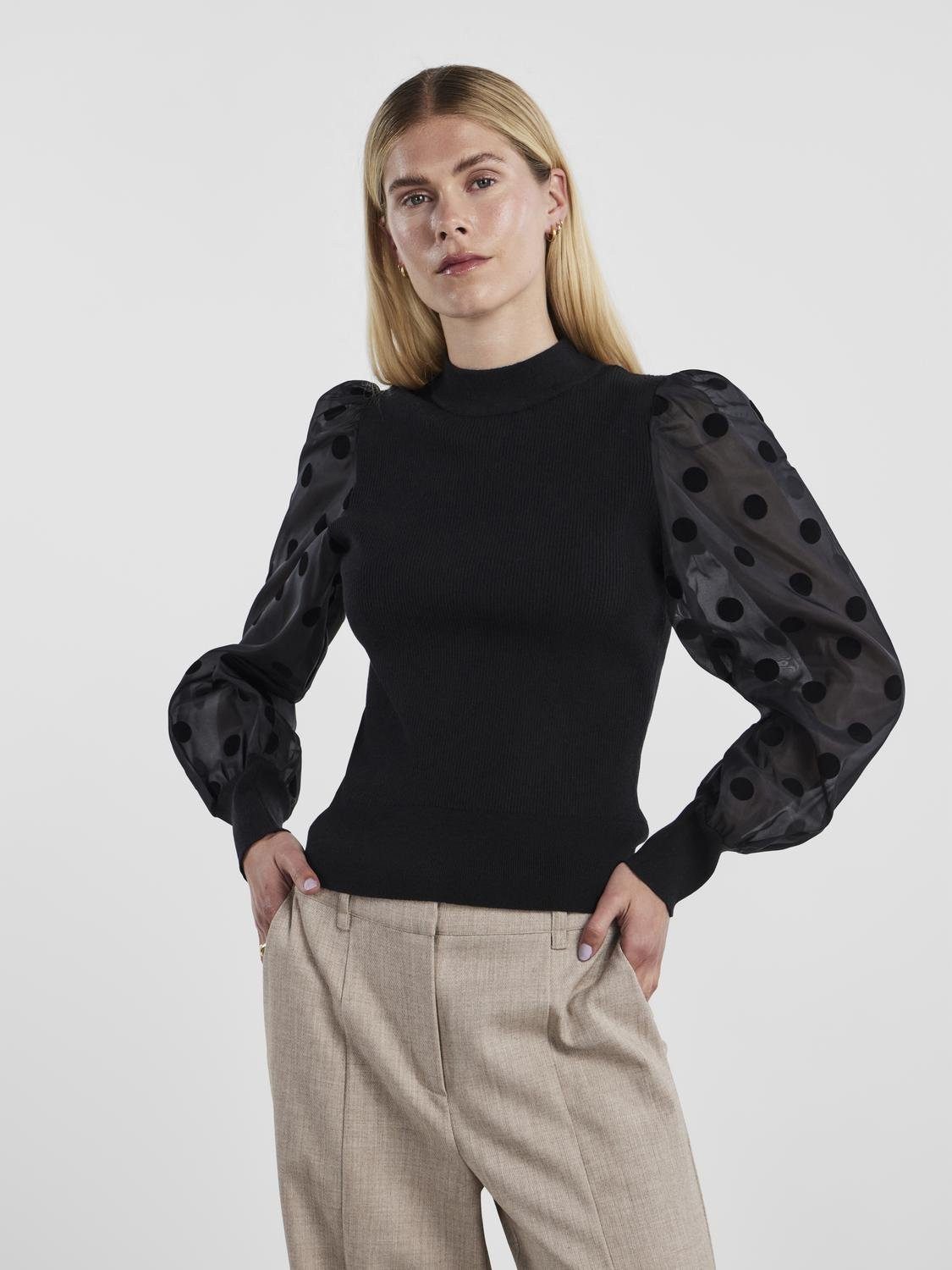 Y.A.S Rundhalspullover YASDOTME LS KNIT PULLOVER günstig online kaufen