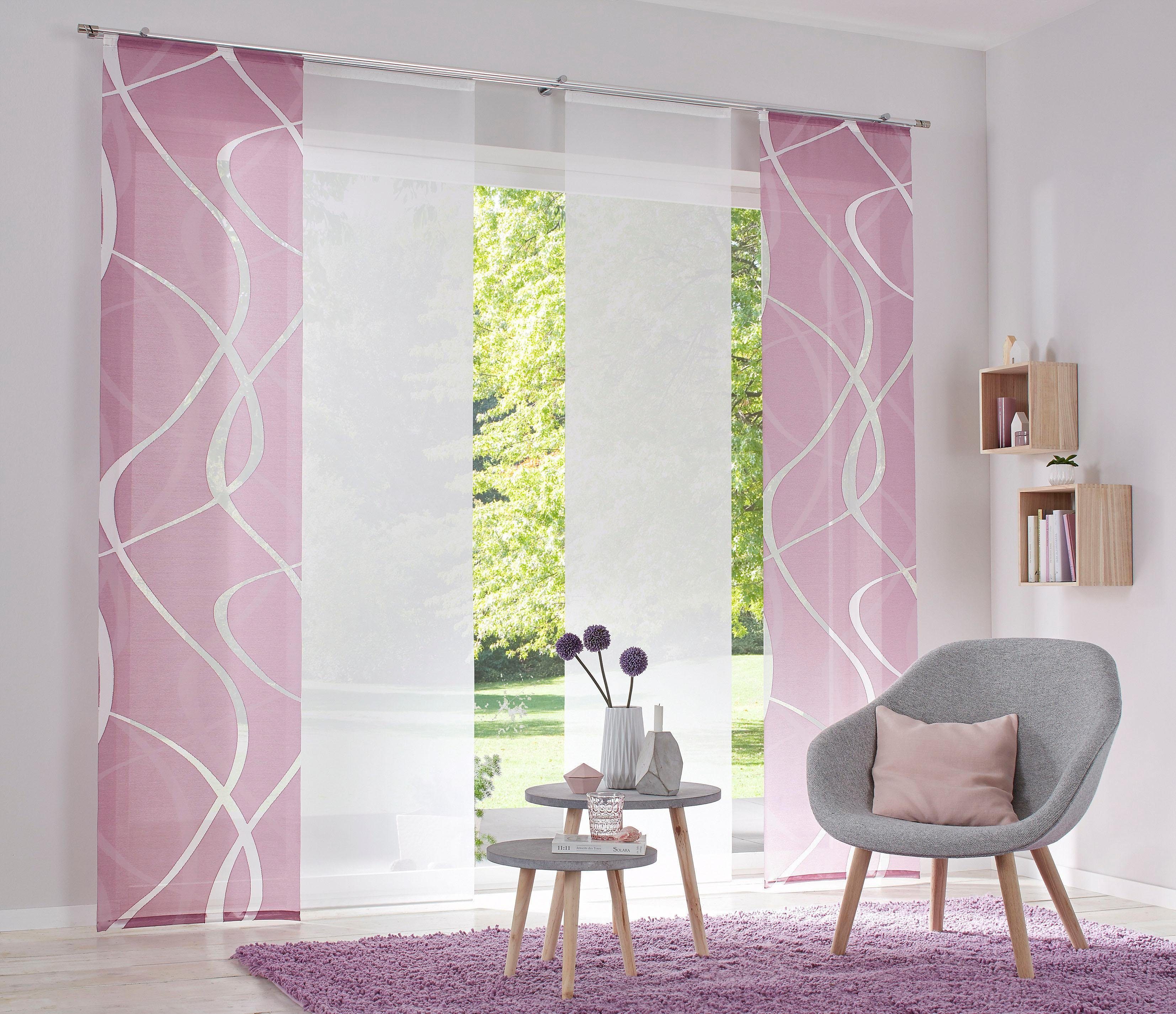 Neutex for you! Schiebegardine Rumbek (1 St), Klettband, halbtransparent, S günstig online kaufen