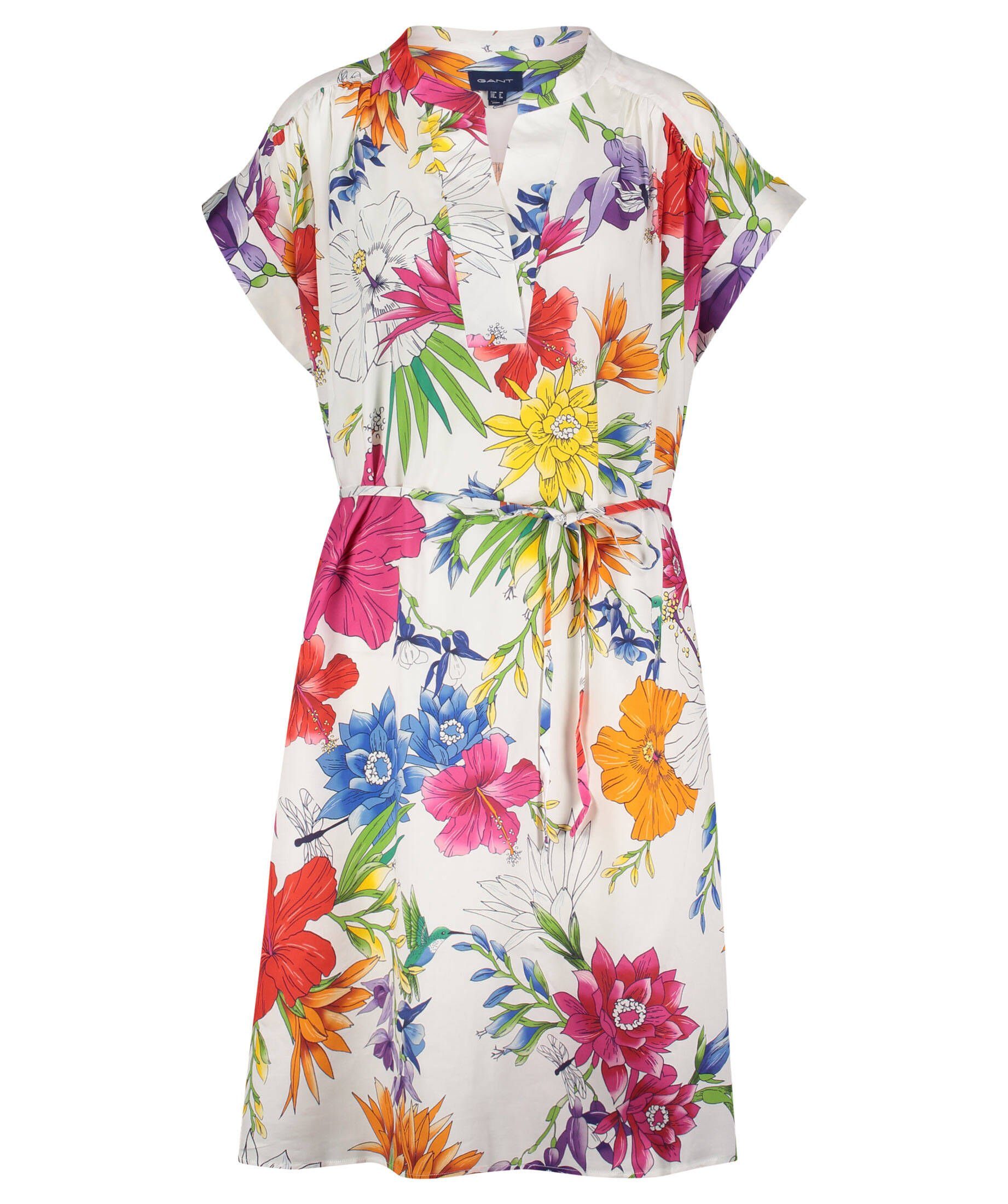 Gant Sommerkleid Damen Kleid "Humming Floral (1-tlg) offwhite (20)