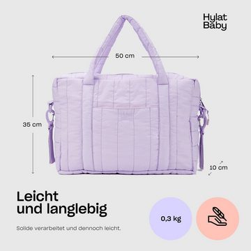 Hylat Baby Schultertasche Produkte für Kinder, Gesteppte Tasche für Windeln und Kindersachen - Violett