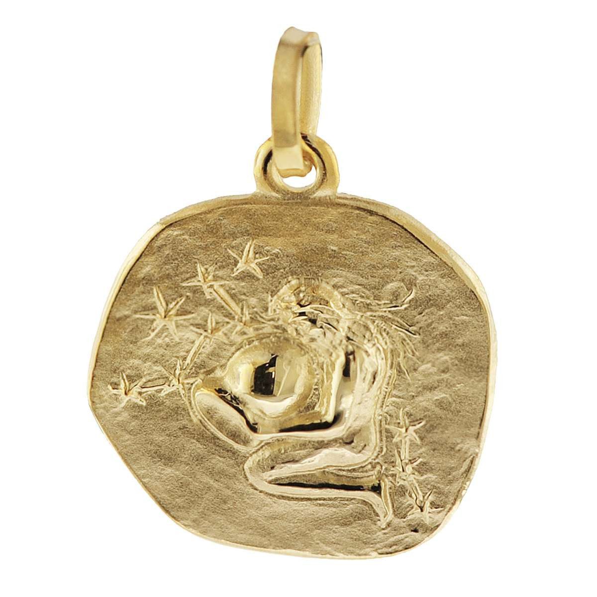 trendor Sternzeichenanhänger 08725-02, Sternzeichen-Anhänger Wassermann 333 Gold 16 mm