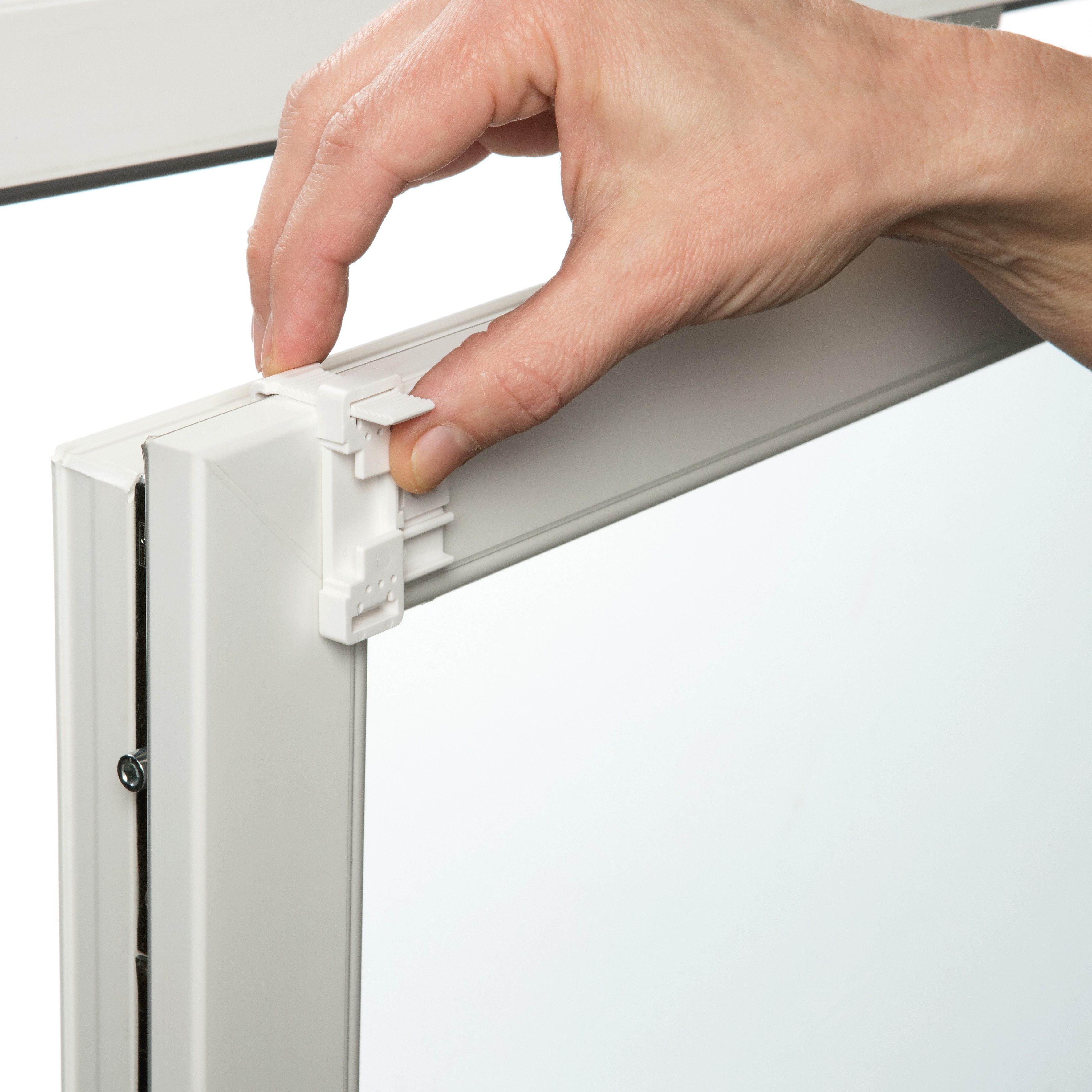 GARDINIA Klebe-/Klemmset EASYFIX EF-1, (1-tlg), für Fenster mit Gummidichtung