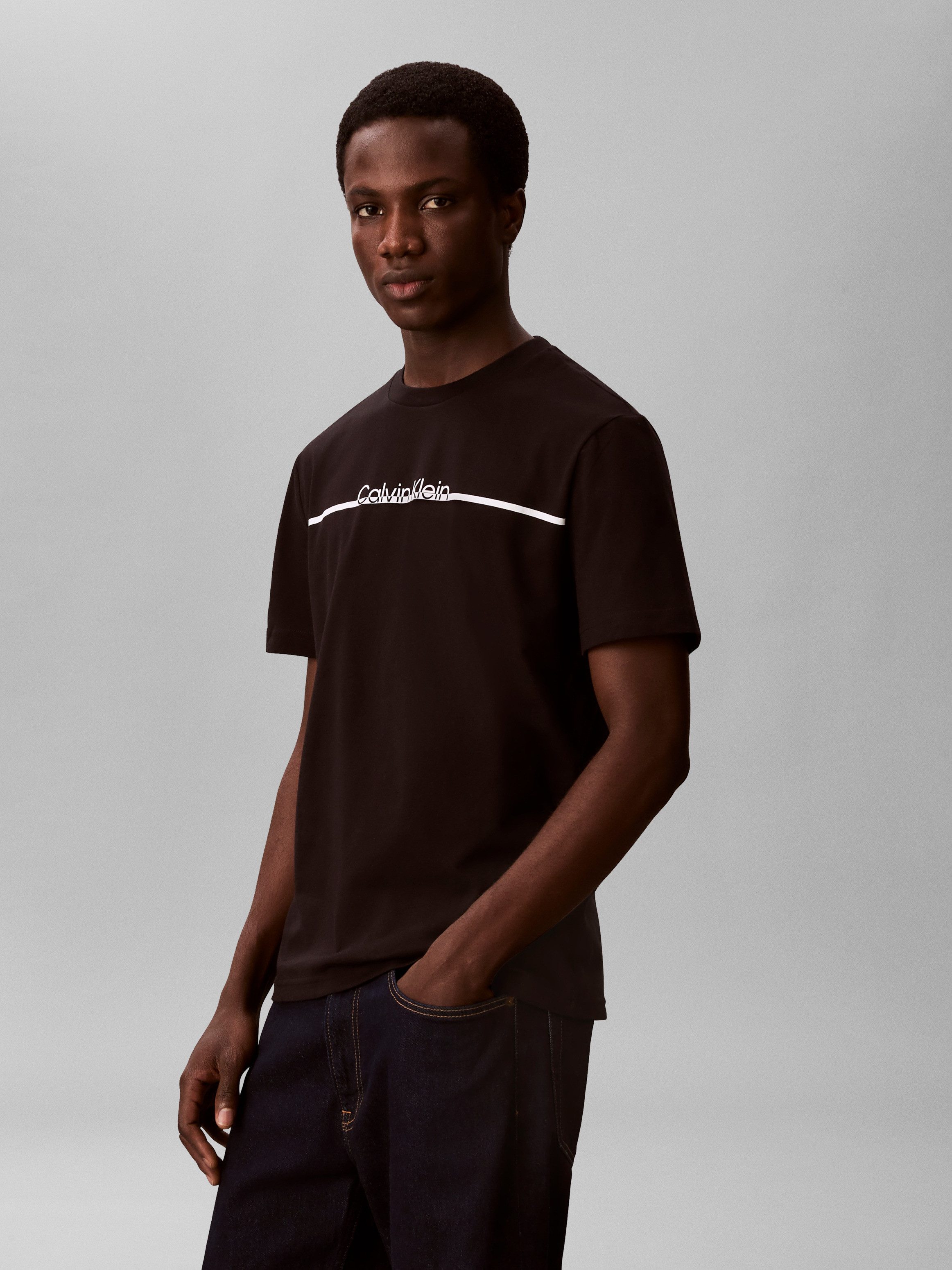 Calvin Klein T-Shirt Rundhalsausschnitt, Regular Fit, Logoschriftzug günstig online kaufen