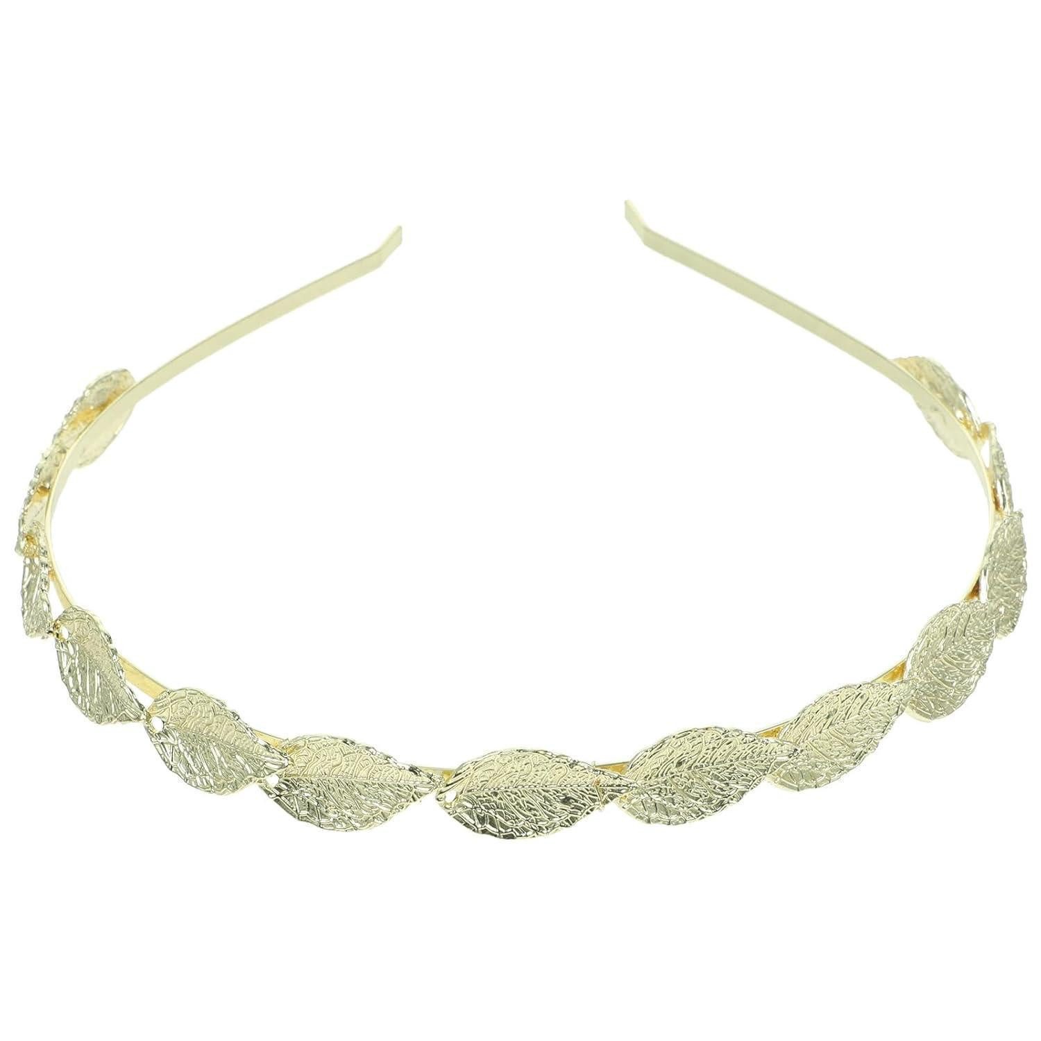 LuxusKollektion Haarreif Haarband Goldene Blätter Haarreif Braut Haarschmuck