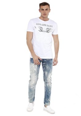 Cipo & Baxx Bequeme Jeans mit coolen Farbspots