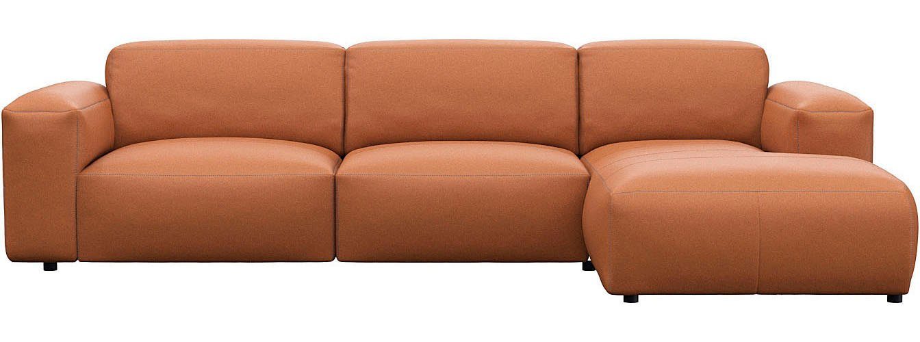 FLEXLUX Ecksofa Lucera bequem und komfortabel durch hochwertigen Sitzaufbau, L.Form, modern & anschmiegsam, Kaltschaum, Stahl-Wellenunterfederung