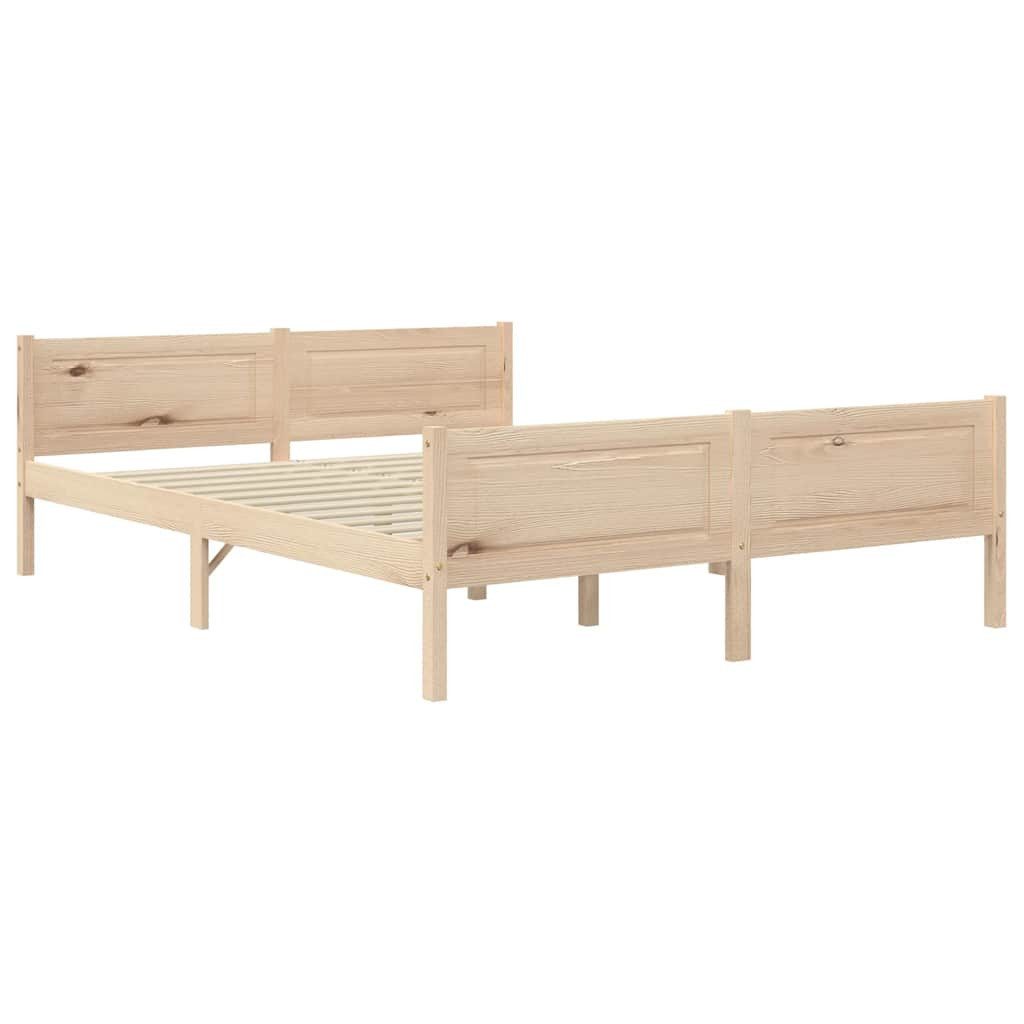 vidaXL Bett Massivholzbett Kiefer 140x200 cm