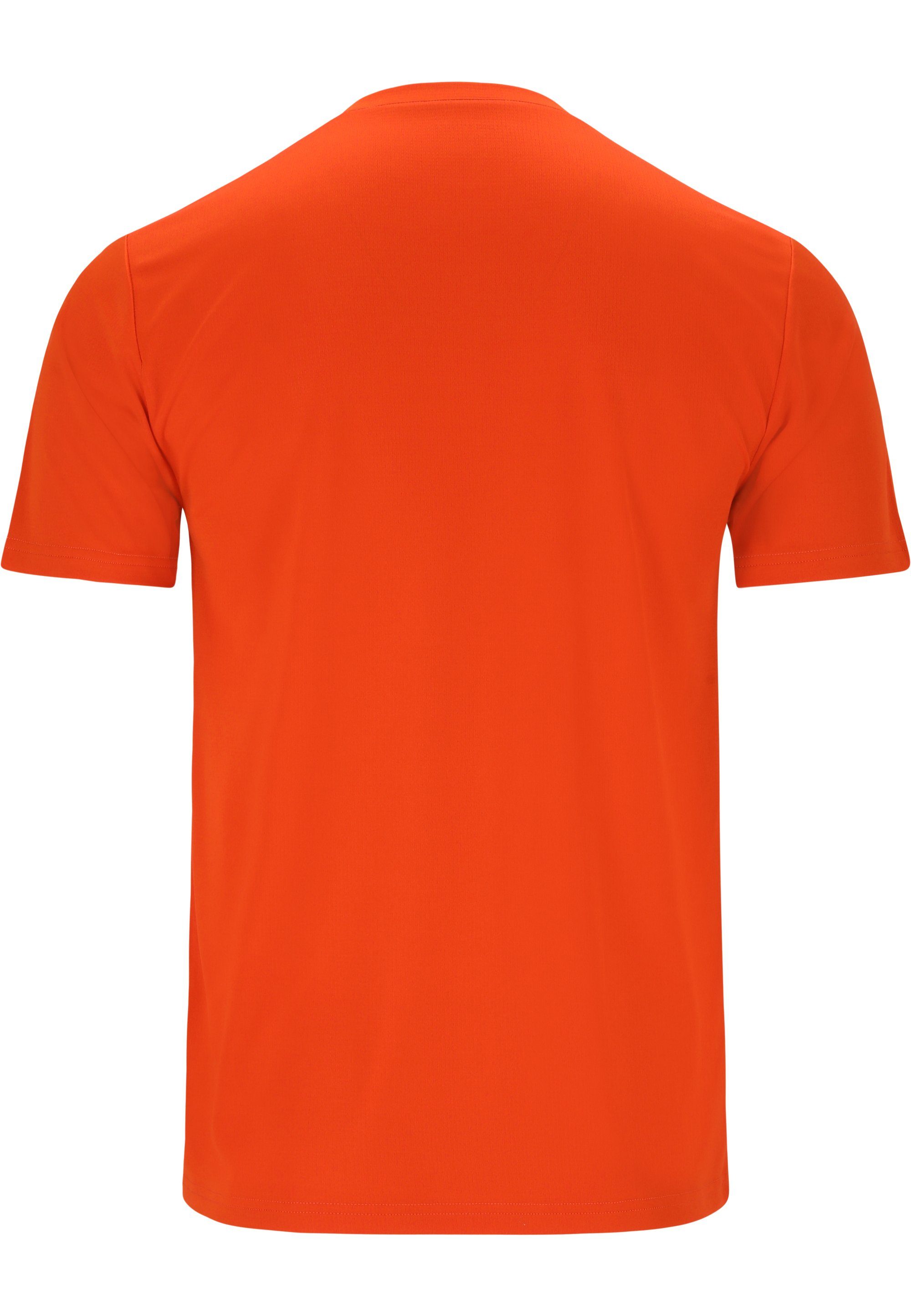 DRY-Technologie (1-tlg) ENDURANCE mit praktischer orange Funktionsshirt VERNON QUICK