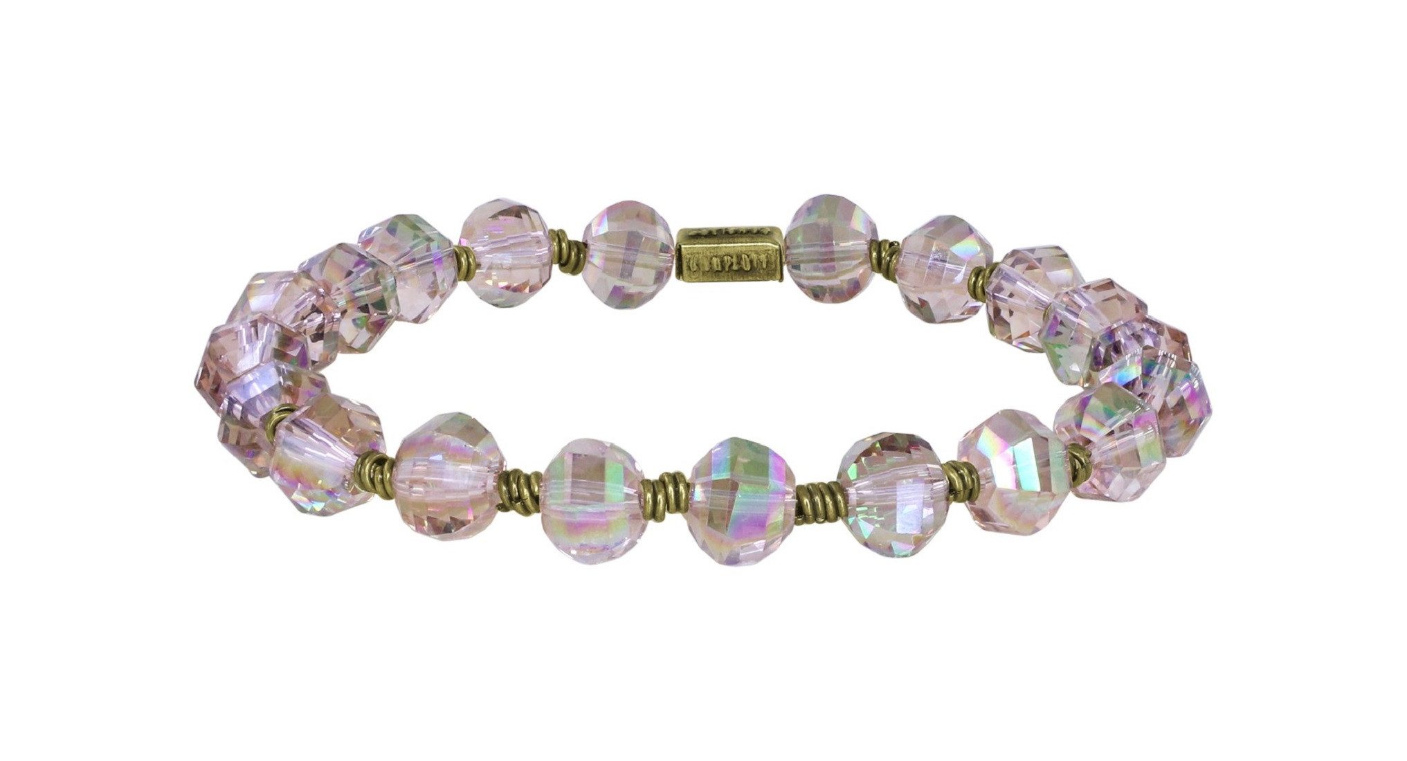 KONPLOTT Armband Konplott: Armband Petit Glamour d´Afrique, Kristall (einteilig, einteilig), dehnbares Nylonband, geschliffene Kristalle