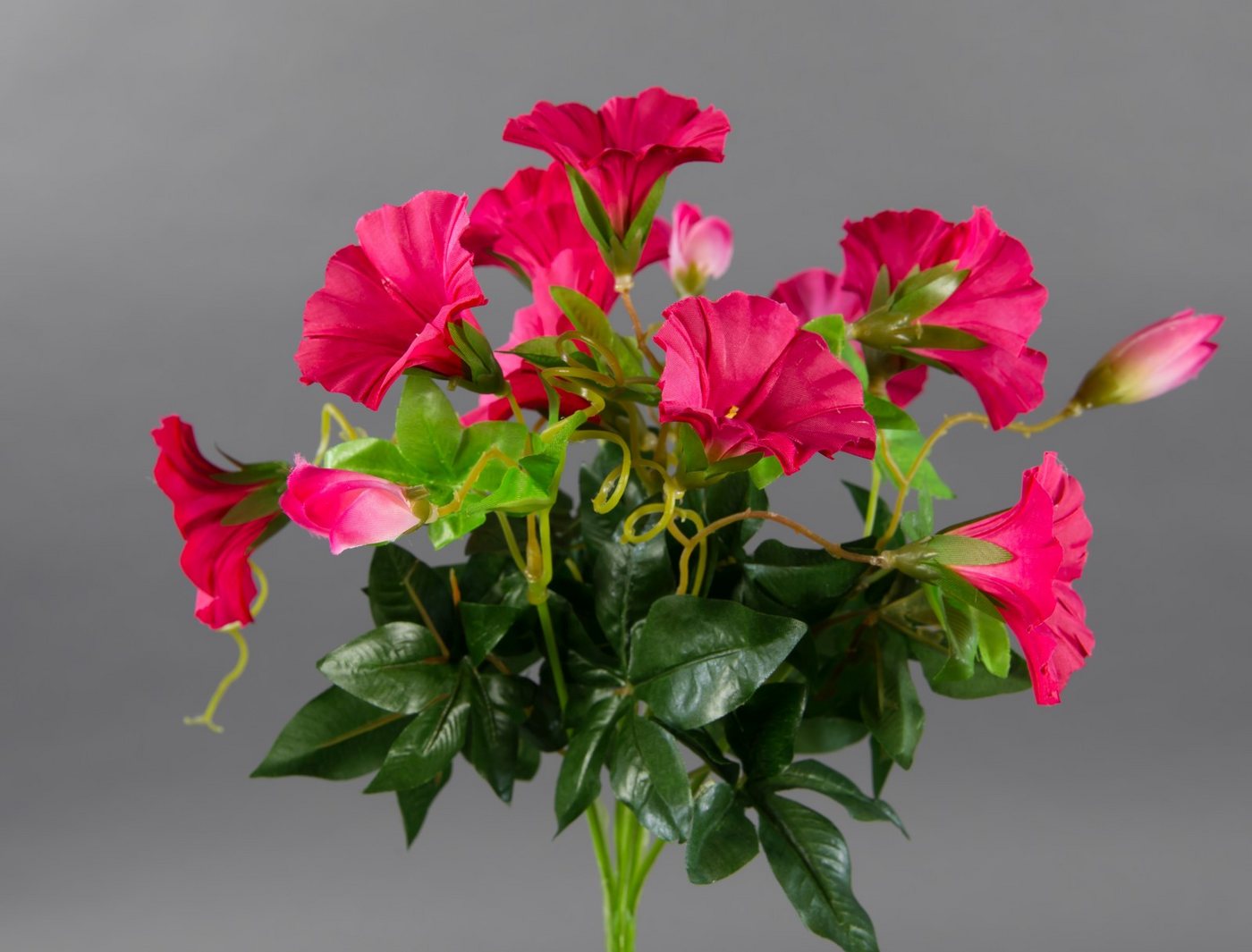 Kunstblume Petunienbusch 28cm ZF Kunstpflanzen künstliche Pflanze Blume Petunie, Seidenblumen Roß, Höhe 28 cm, Pink