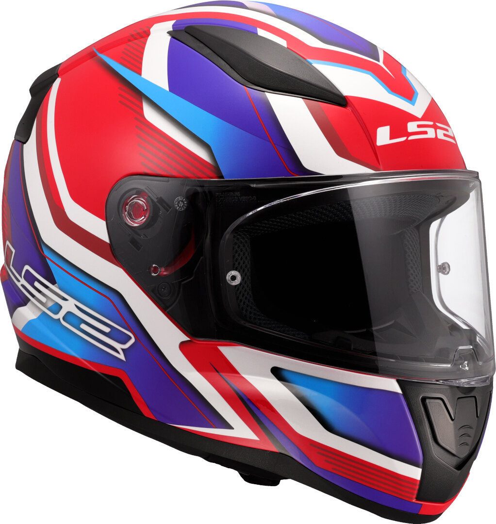 LS2 Motorradhelm FF353 Rapid II Flitz Helm, vorbereitet für Kommunikationssystem