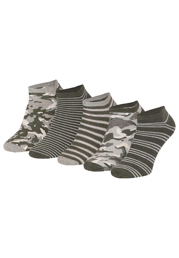 Yuhu Sneakersocken Herren Camouflage 5er Pack Einheitsgröße Socken (5-Paar)