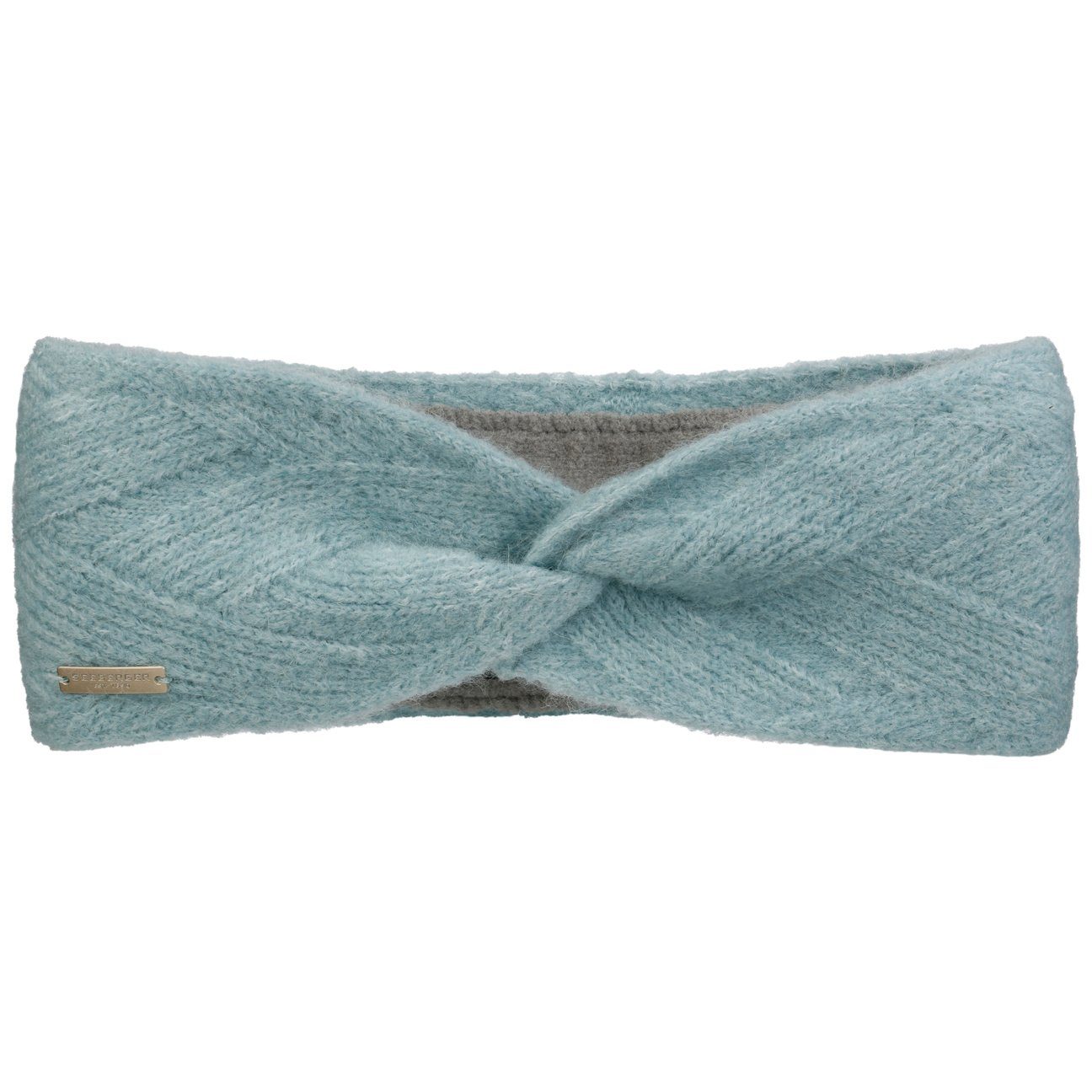 Seeberger Stirnband (1-St) Headband mit Futter hellblau