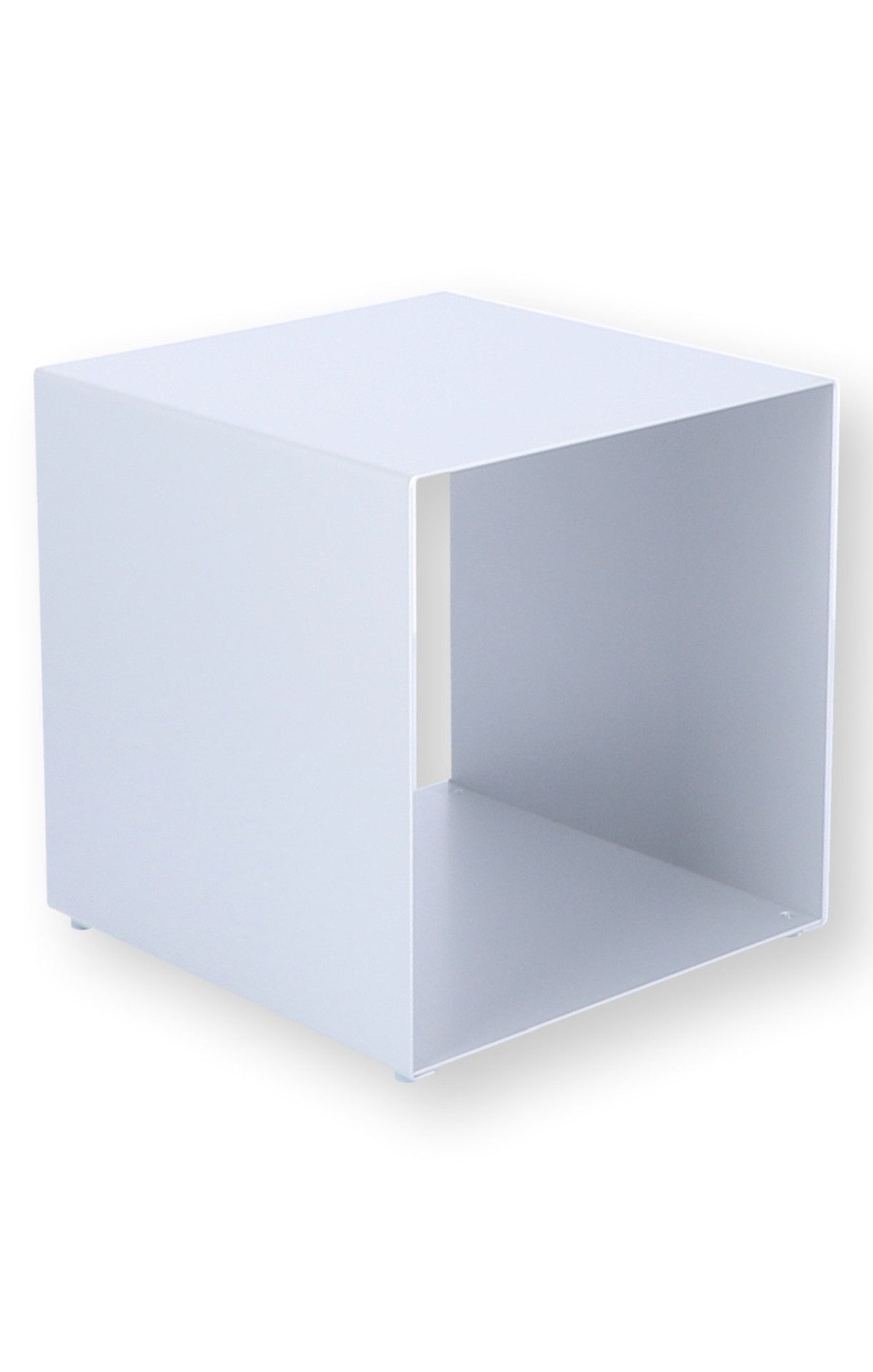 jankurtz Beistelltisch Cubus Metall 35 cm, Silber