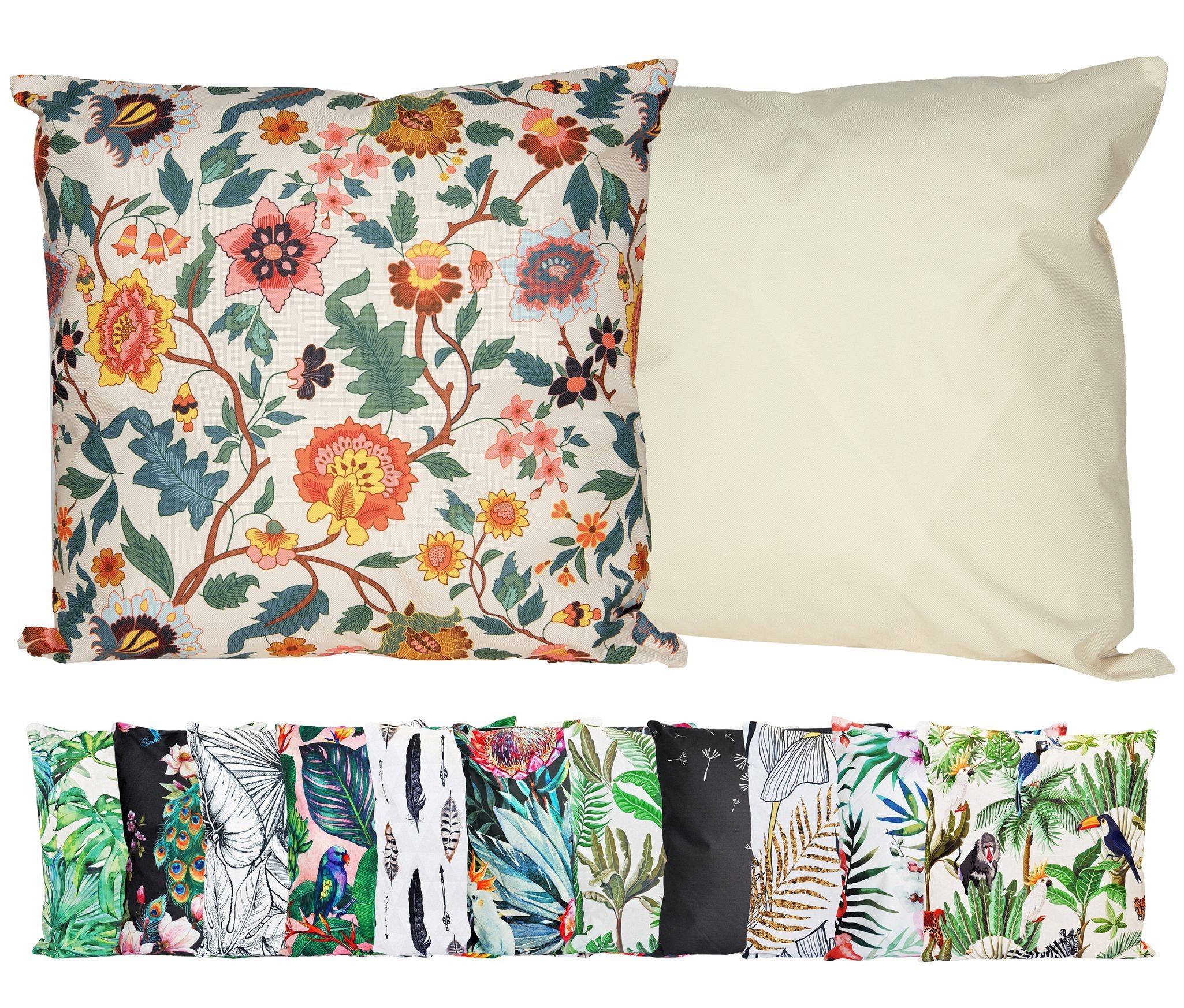 JACK Dekokissen JACK Outdoor Motiv Kissen 45x45cm Lounge Dekokissen inkl. Füllung, mit Lotus-Effekt, Robust, Strapazierfähig, für Innen & Außen geeignet